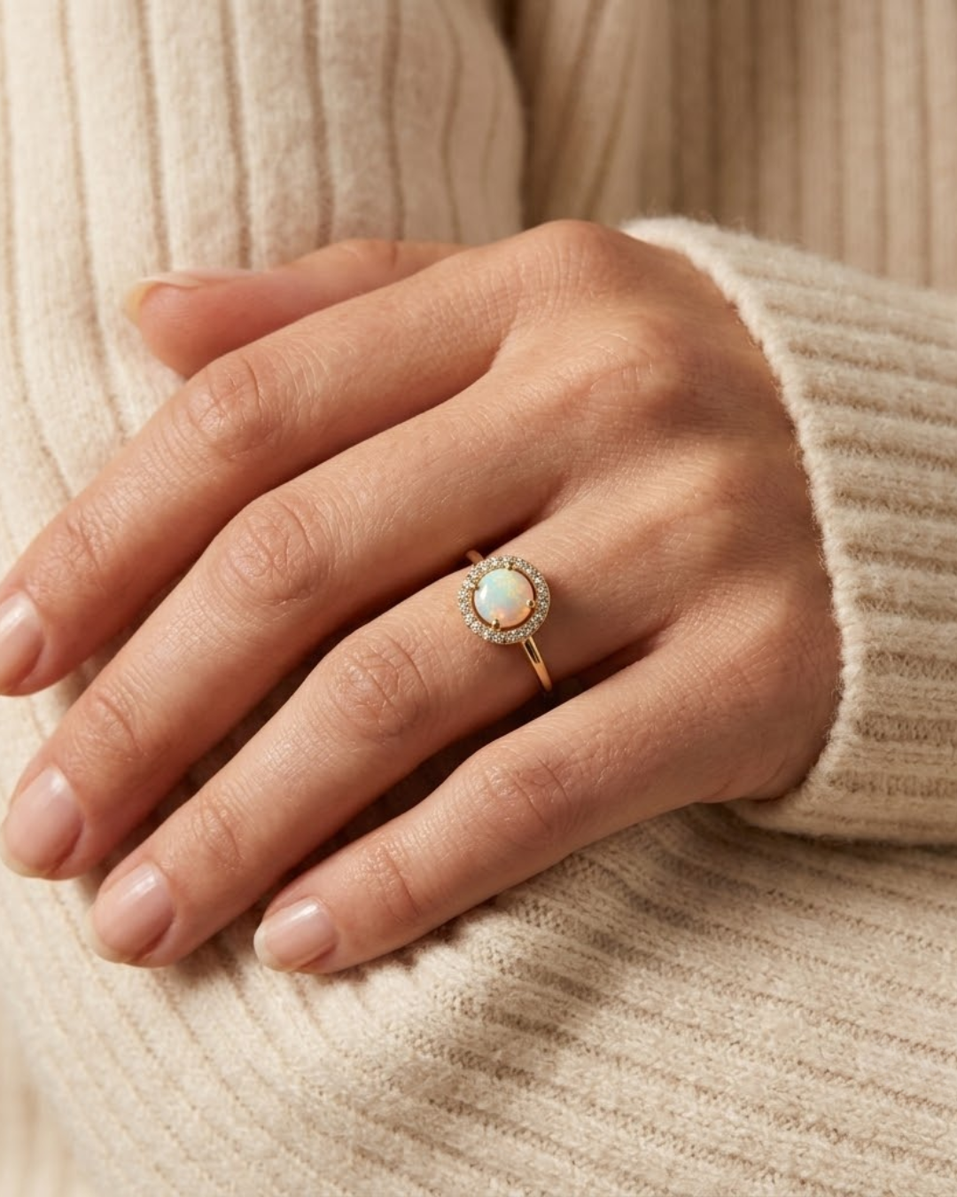 LALI Australian Opal & Diamond Ring
