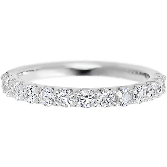 Platinum band with 13 Round Lab Grown Diamond having TCW-.65