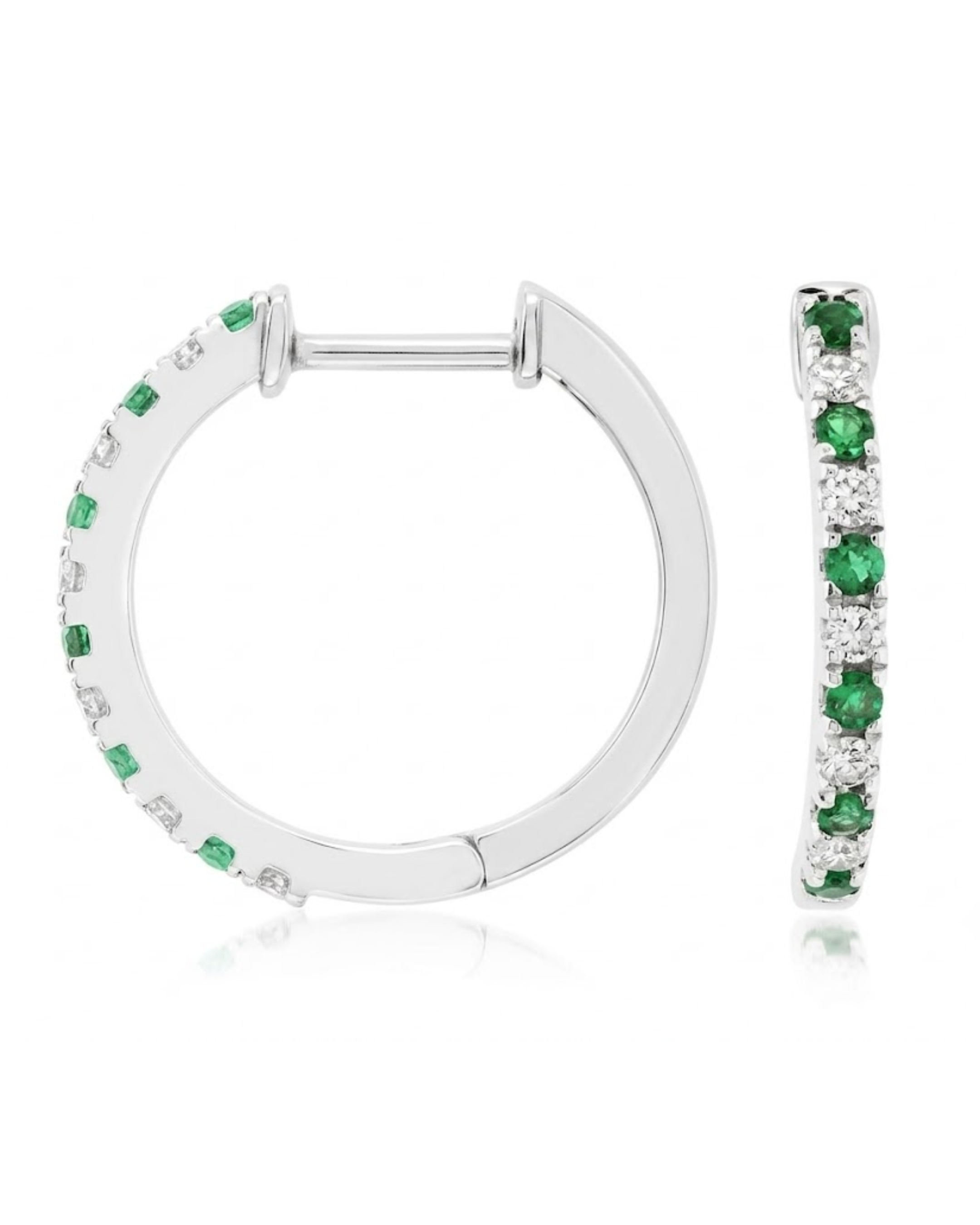 Royal Emerald & Diamond Earrings
