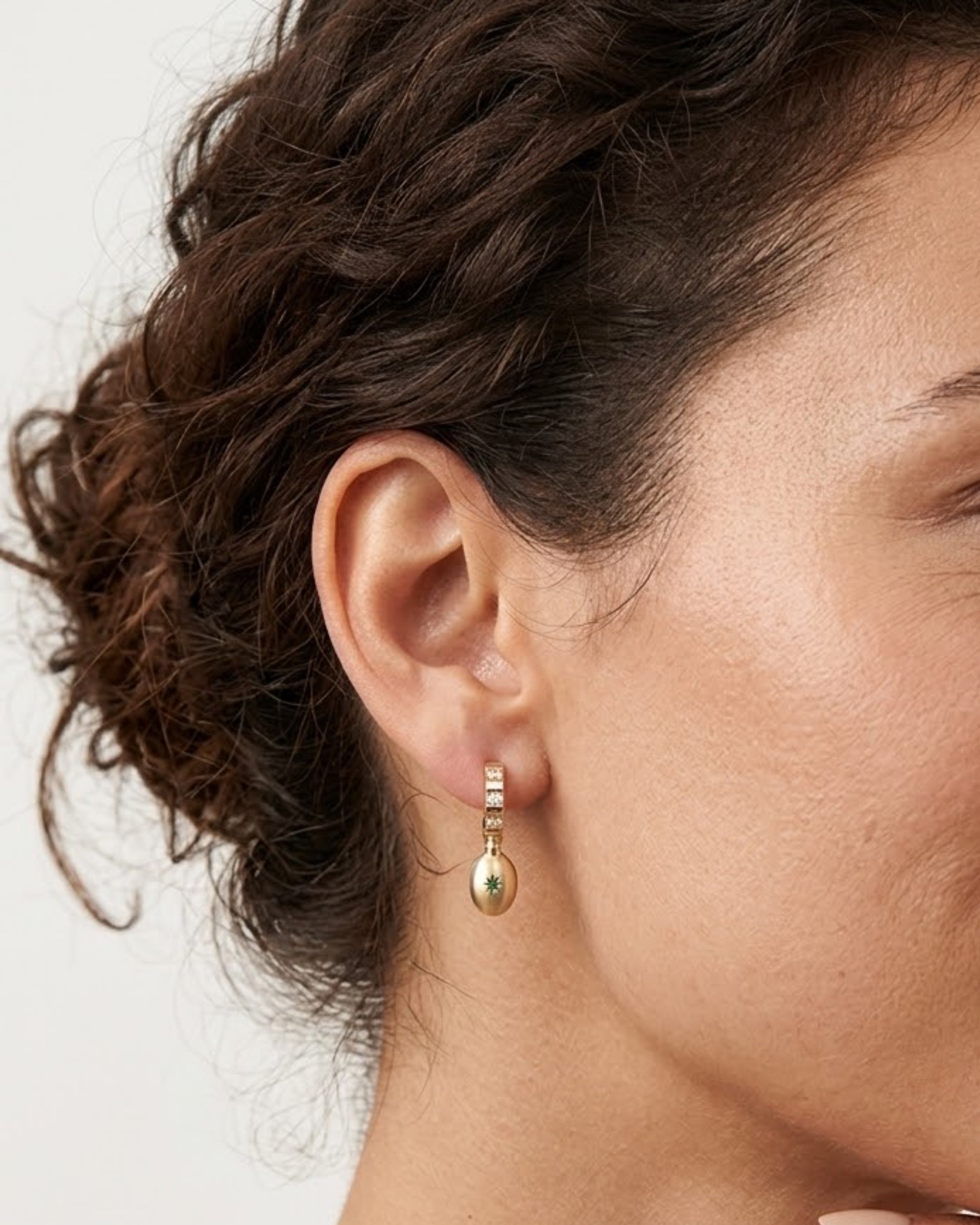 Alter Ego Convertible Hoop Earrings by Mined + Found