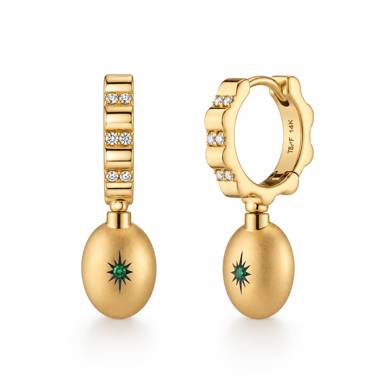 Alter Ego Convertible Hoop Earrings by Mined + Found