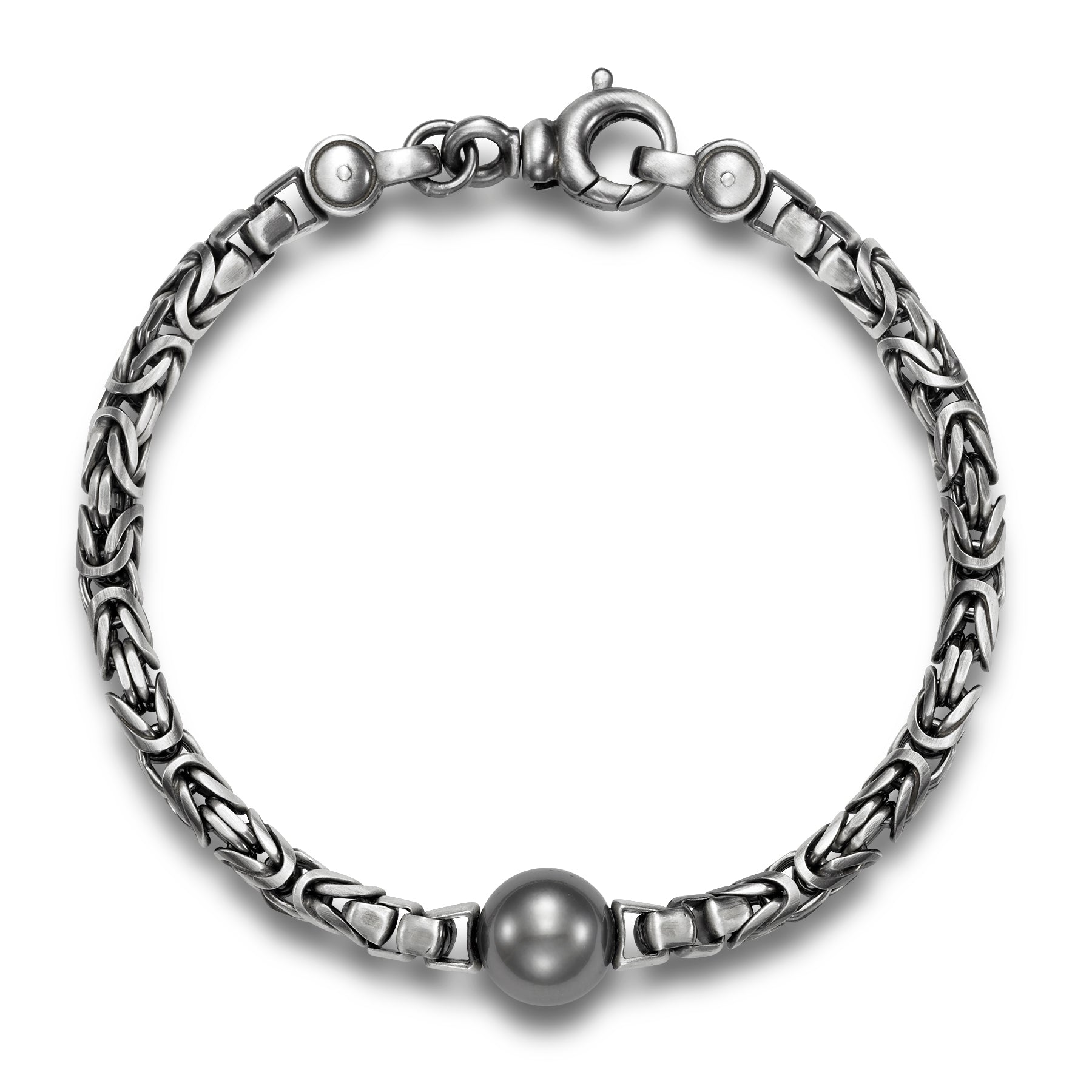 Sorrento Silver Chain Tahitian Pearl Bracelet by Mastoloni available at Talisman Collection Fine Jewelers in El Dorado Hills, CA and online. Rock this statement piece with confidence! Featuring a 11.5-12mm Tahitian pearl, this bracelet is the ultimate addition to your jewelry collection. Plus, at 8.5" in length, it fits comfortably on most wrists. Trust us, this is a must-have!