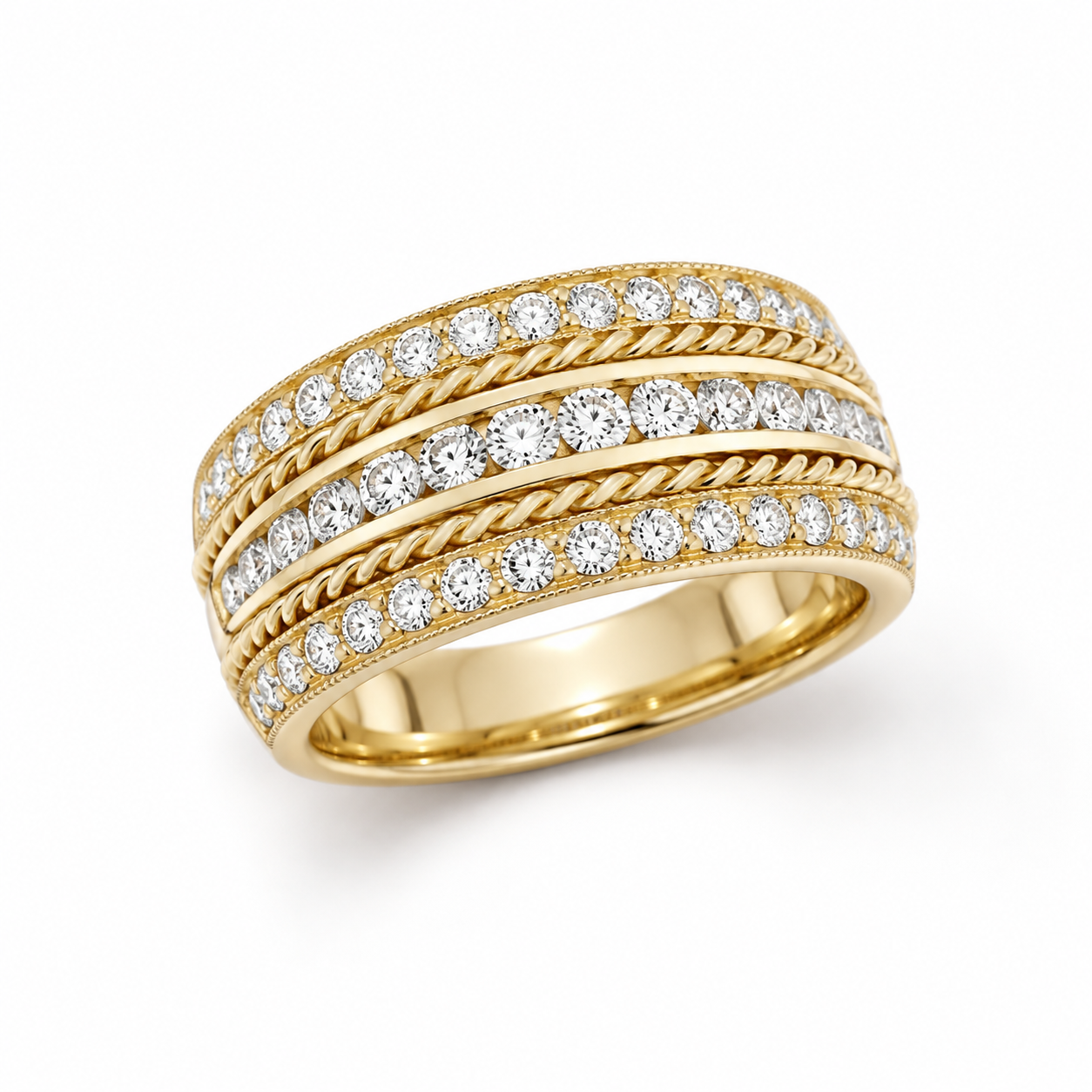 Channel Set Diamond Band by Penny Preville