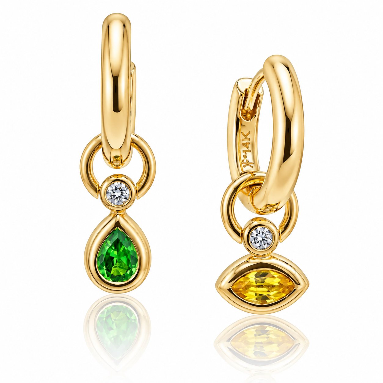 Gold Mini Hoops by Mined + Found