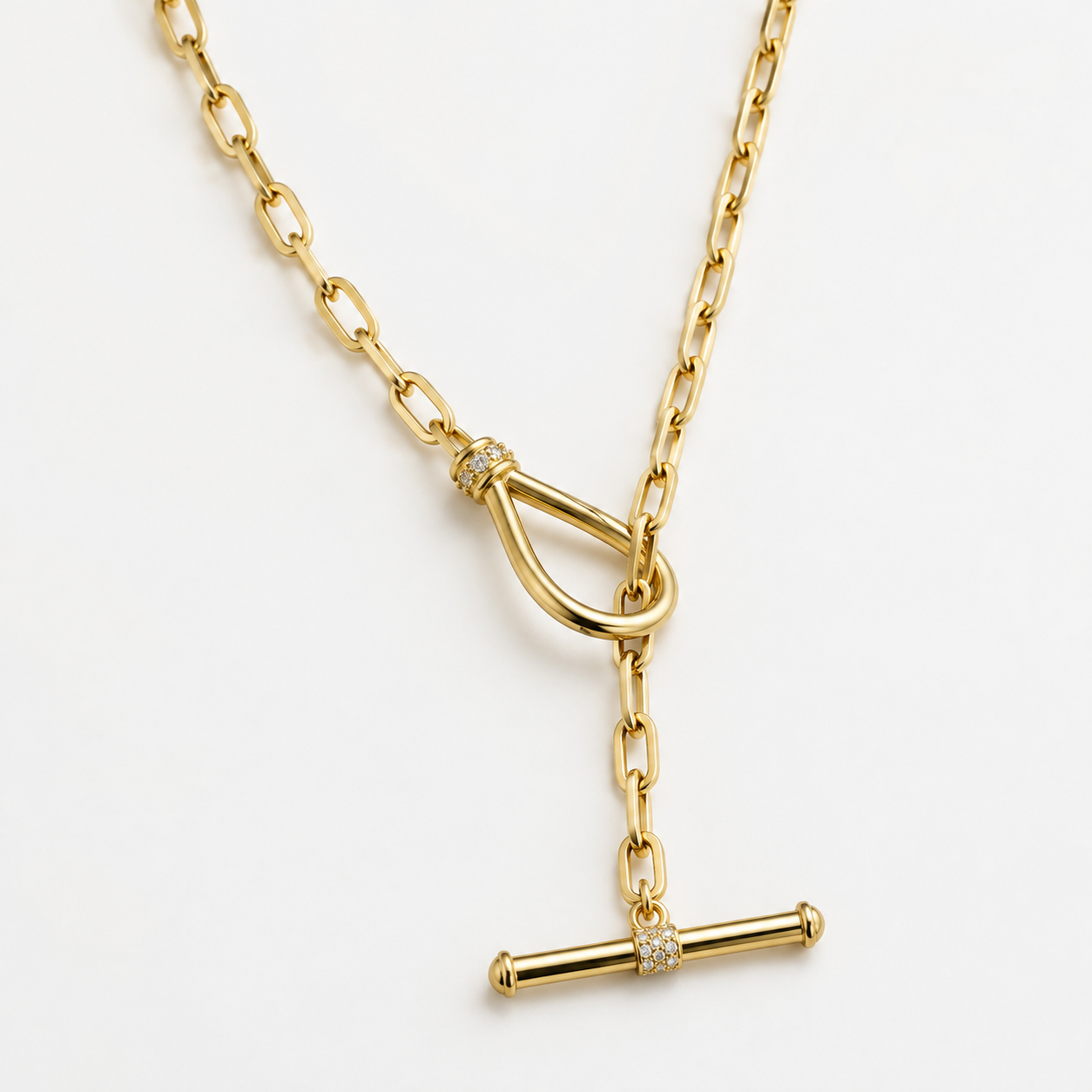 Gold Toggle Necklace by Penny Preville