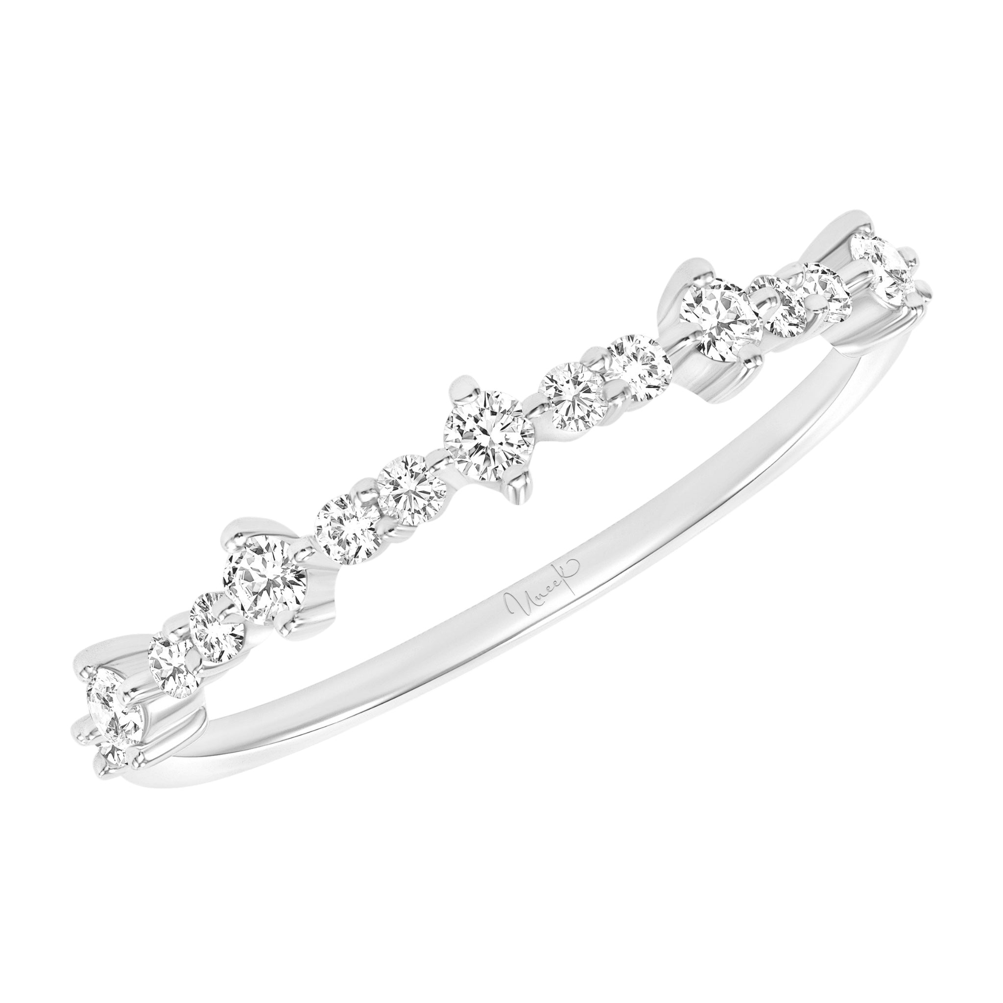 White Gold Diamond Scatter Band