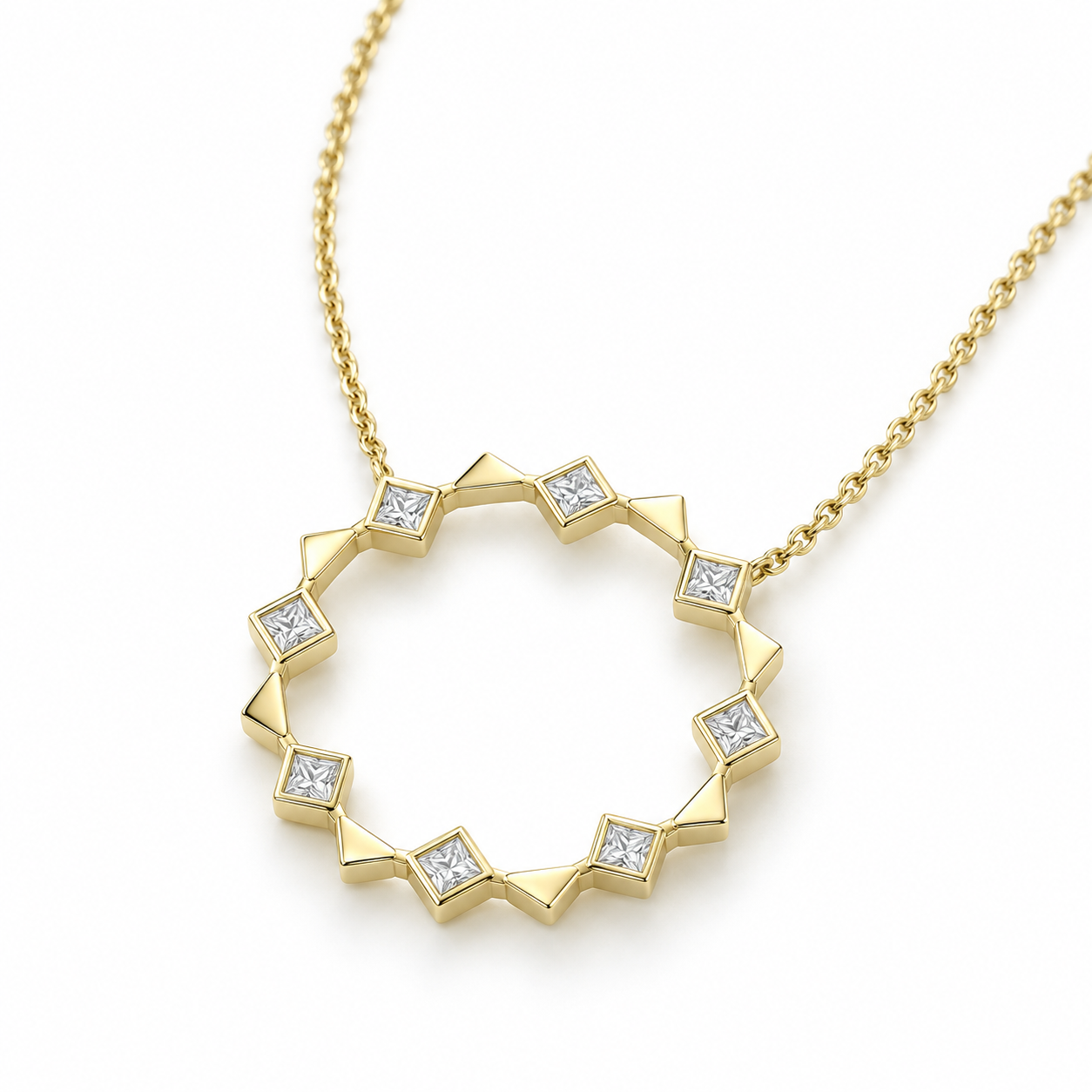 Open Circle Energy Necklace by Meredith Young