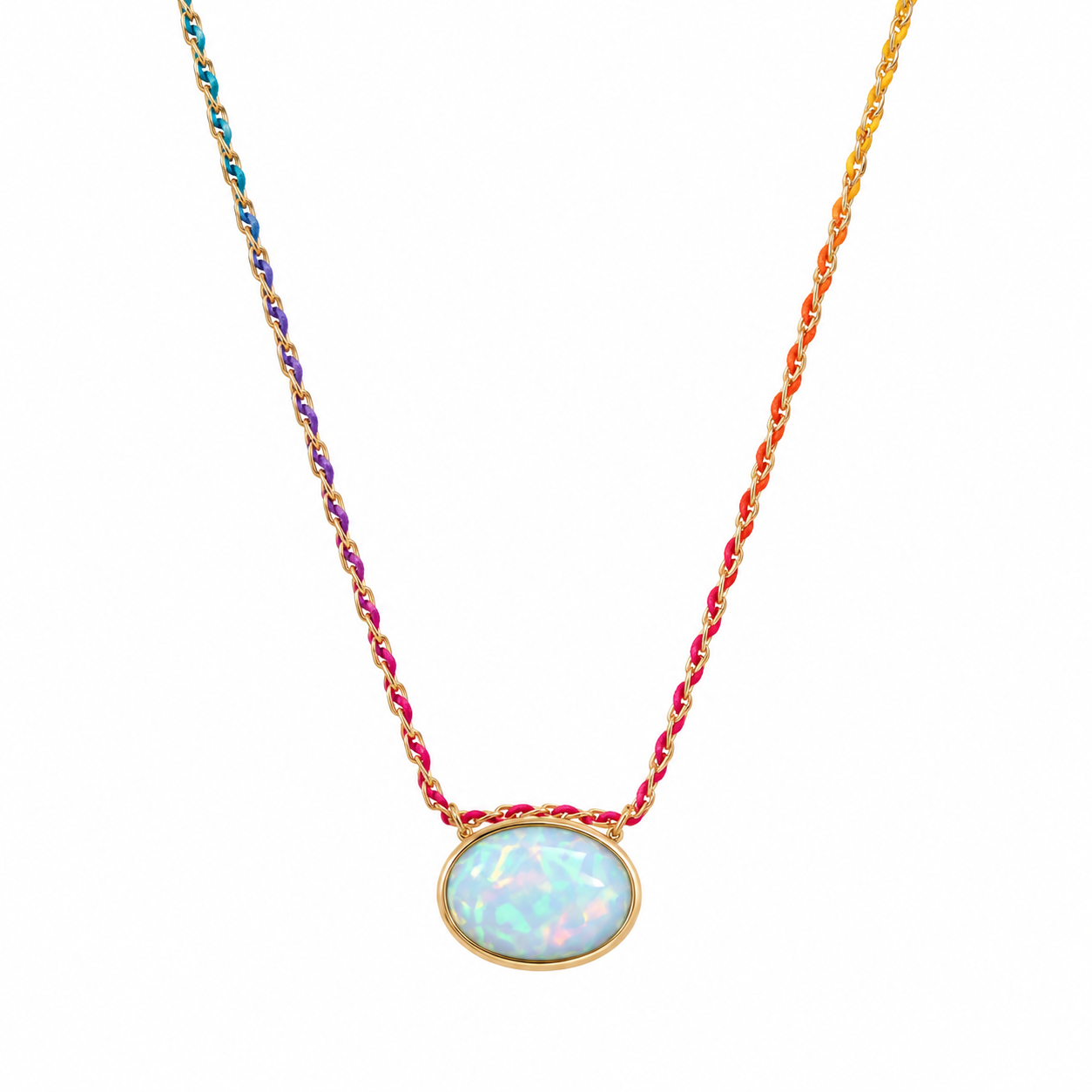 Rose Cut Opal Cool Rainbow Silk® by Mined + Found