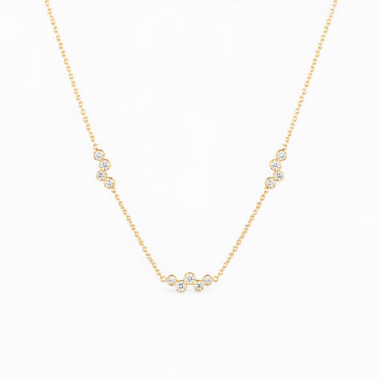 Stardust Triple Round Station Necklace by Penny Preville