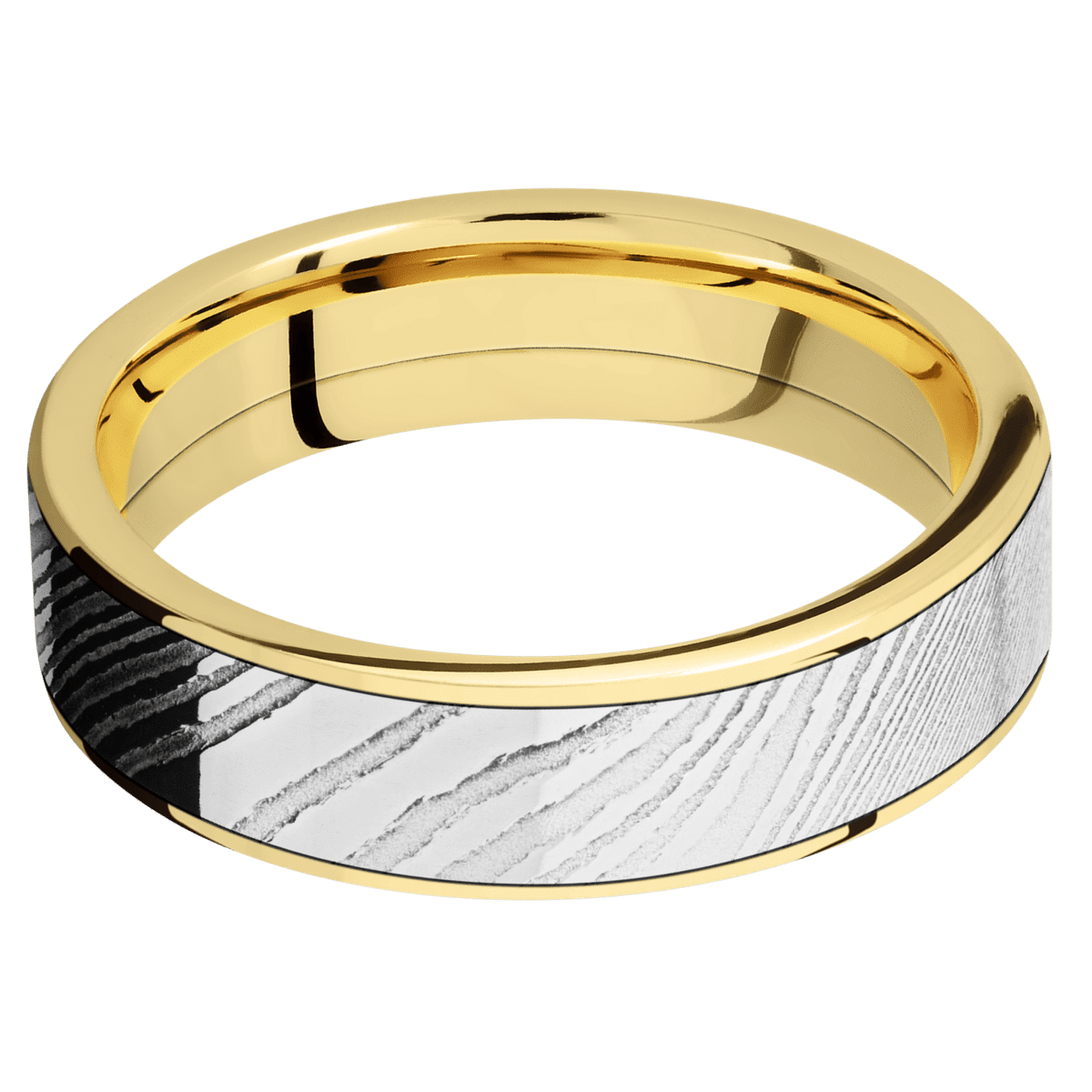 14K Yellow Gold + Polish Finish