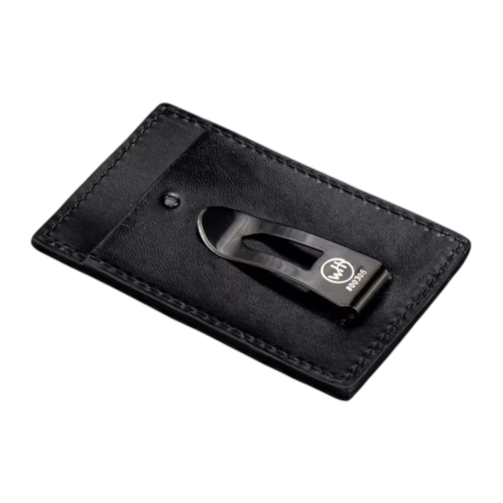 Black Leather 'Monte Carlo' Cash & Card Wallet by William Henry available at Talisman Collection Fine Jewelers in El Dorado Hills, CA and online