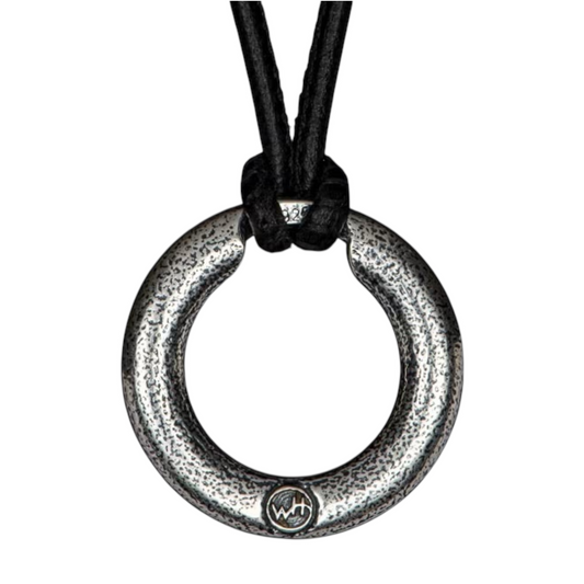 Sterling Silver/Black Leather Orbit Necklace 22" by William Henry available at Talisman Collection Fine Jewelers in El Dorado Hills, CA and online