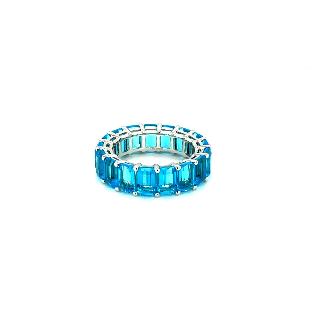 Blue Topaz Eternity Band by Gemma Couture