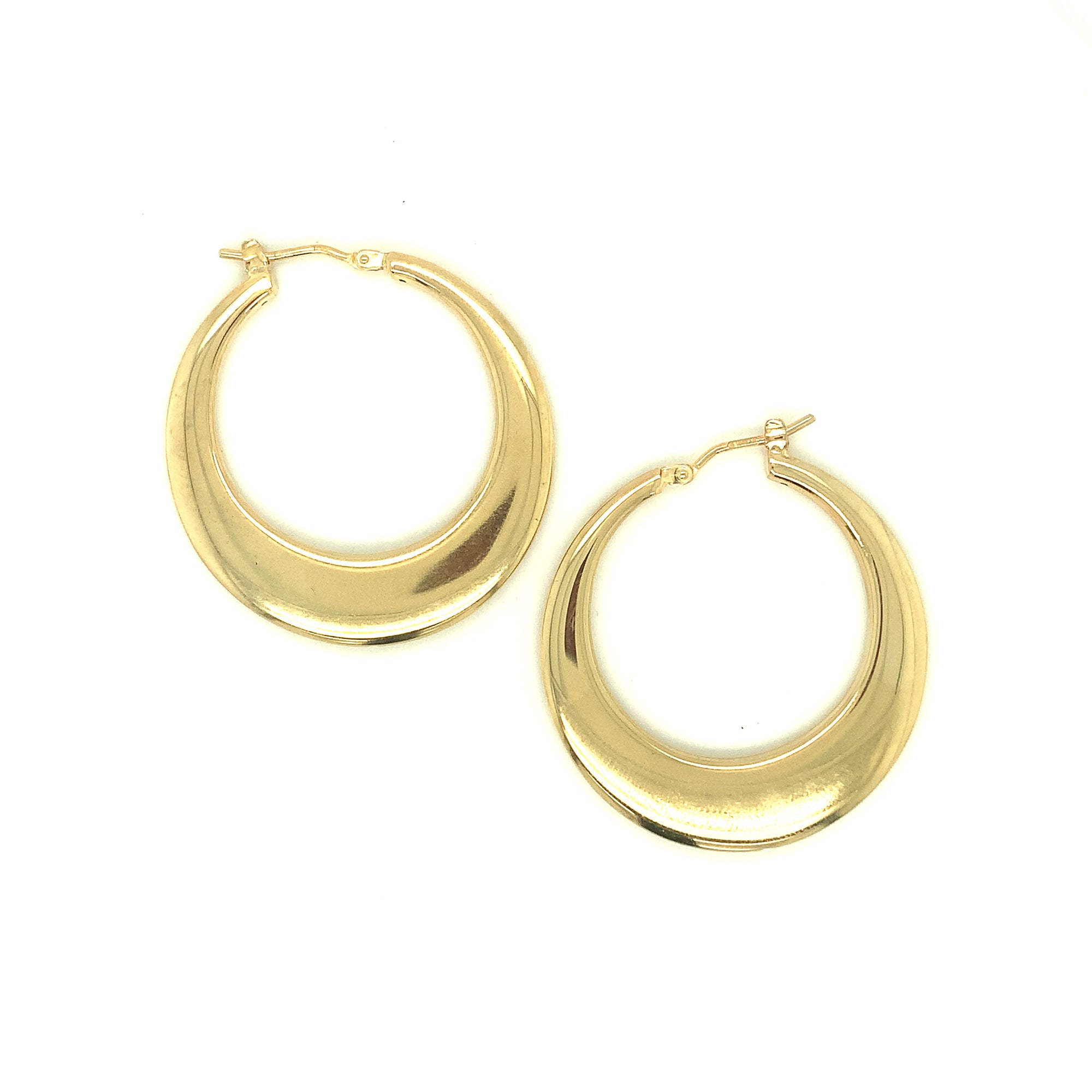 18k Yellow Gold Hoop Earrings by Lisa Nik