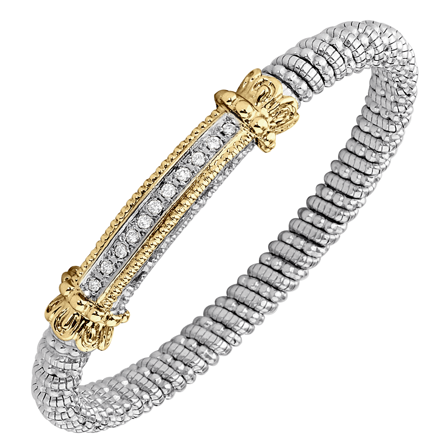 Multi-Pave Diamond Bar Bracelet by Vahan - Talisman Collection Fine Jewelers