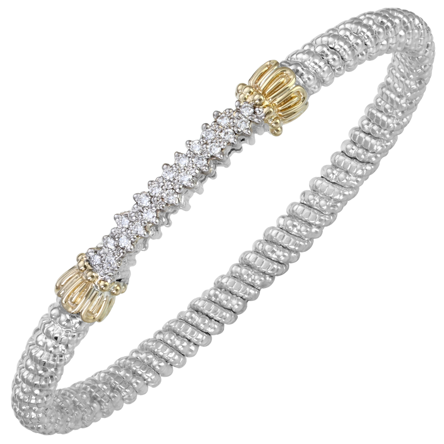 Petite Multi-Pave Diamond Bar Bracelet by Vahan - Talisman Collection Fine Jewelers