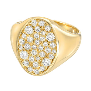 Galaxy Pavé Diamond Signet Ring by DRU. - Talisman Collection Fine Jewelers