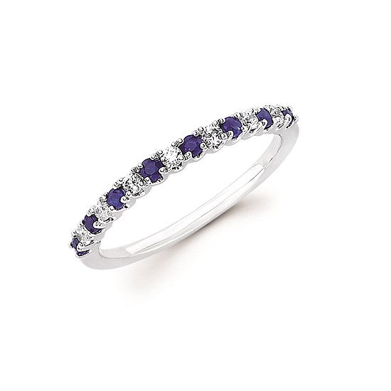 Sapphire and Diamond Stack Band - Talisman Collection Fine Jewelers