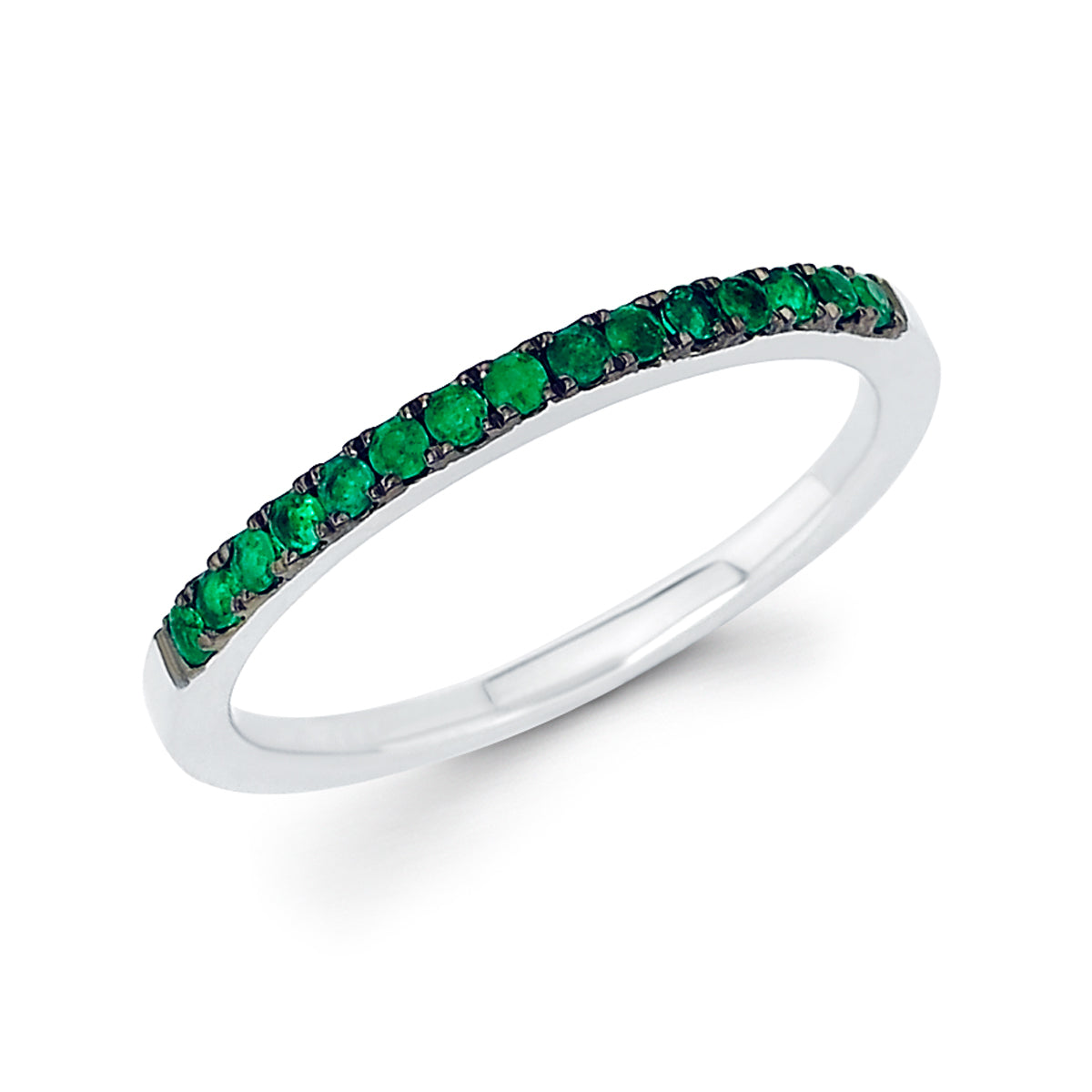 Emerald May Birthstone Stack Band - Talisman Collection Fine Jewelers