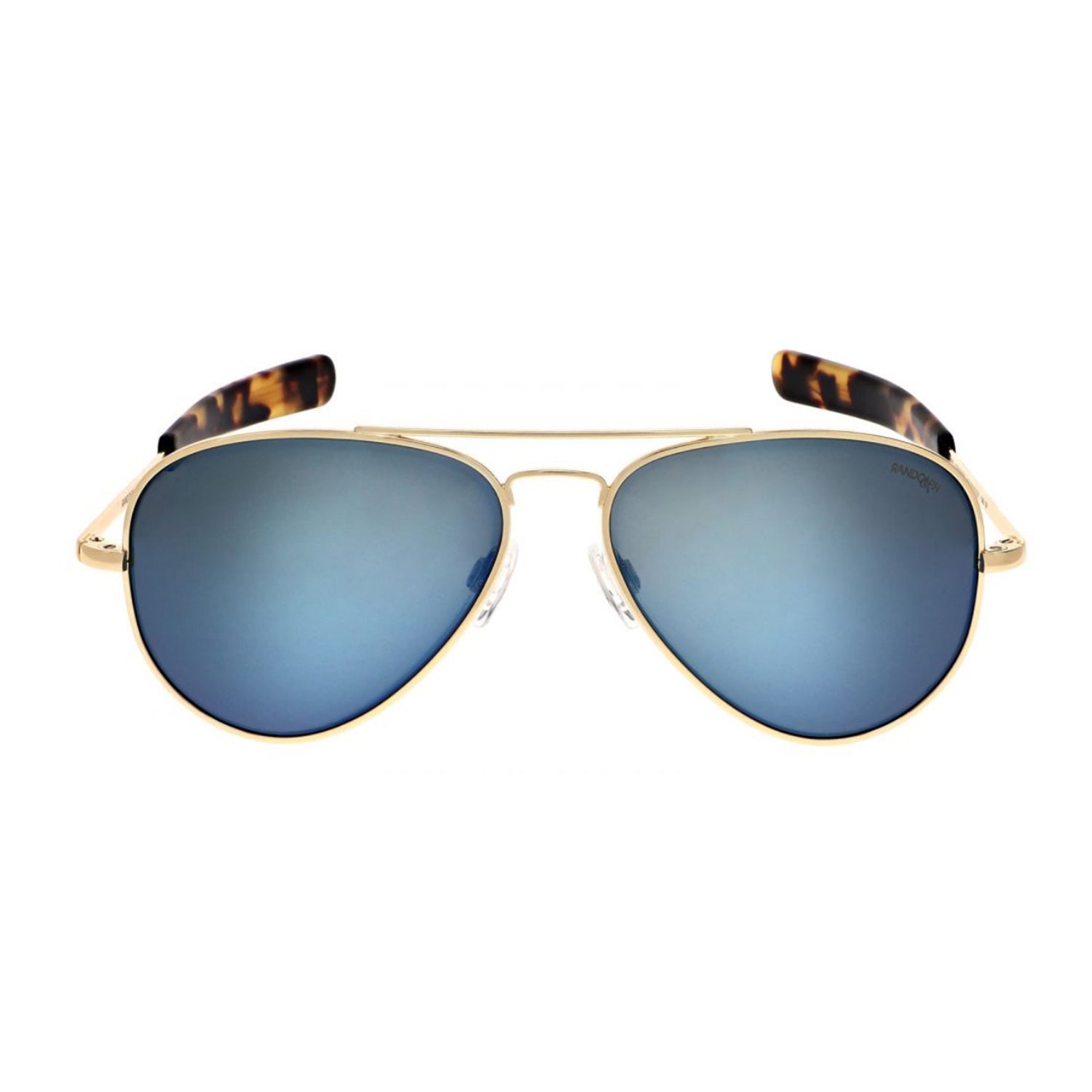 Concorde Aviators, 23k Gold Frames with Cobalt Lenses by Randolph - Talisman Collection Fine Jewelers