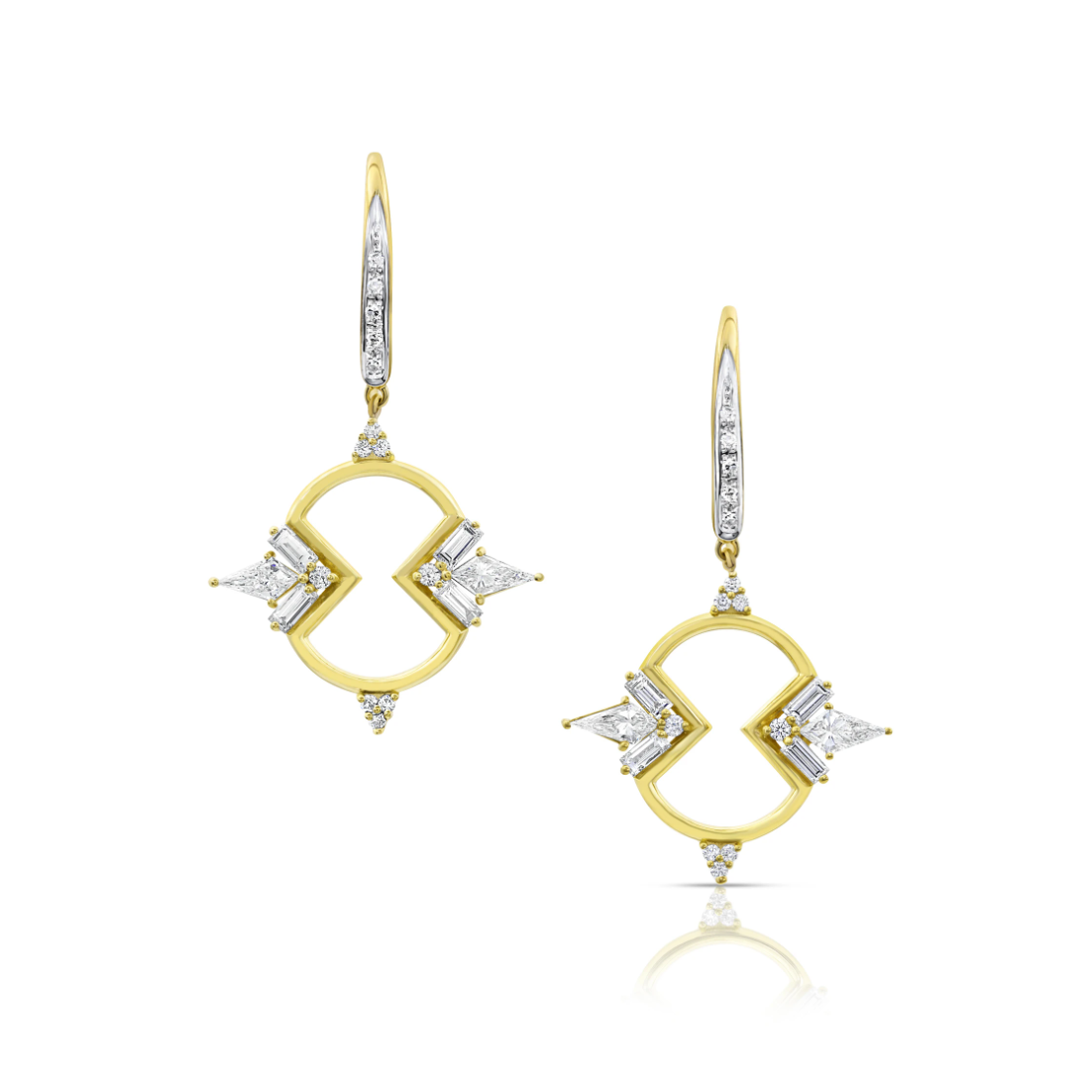 Diamond Figure Eight Earrings by Meredith Young