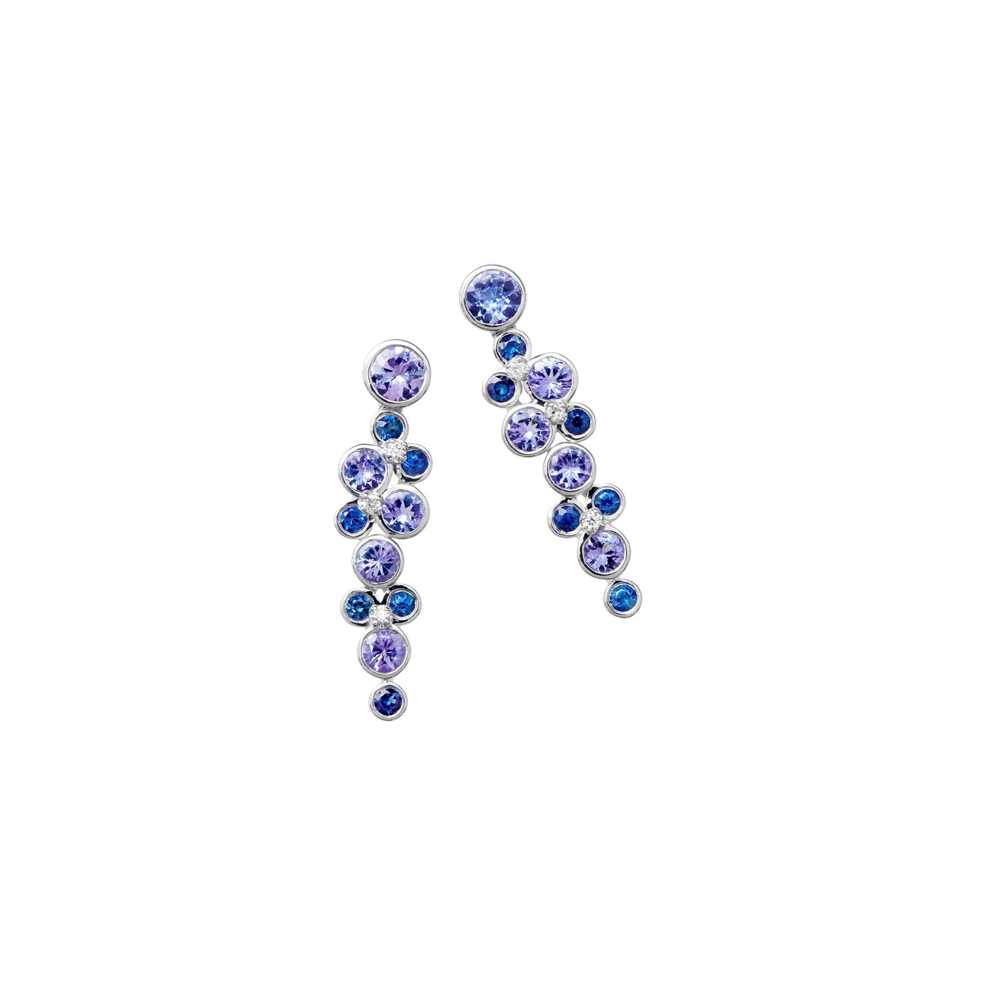 Blue Ombre Constellation Earrings by Martha Seely - Talisman Collection Fine Jewelers