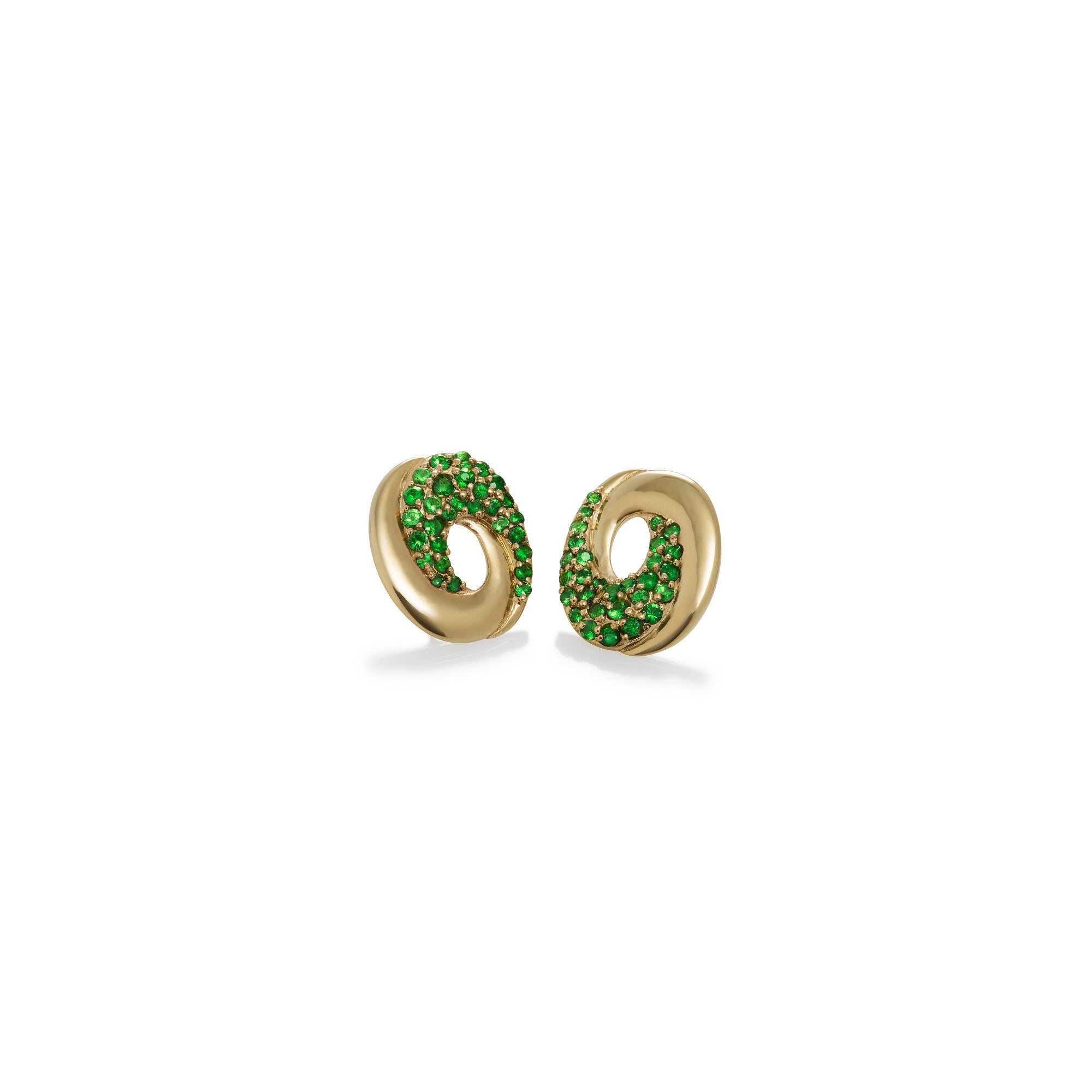 Tsavorite Galaxy Stud Earrings by Martha Seely - Talisman Collection Fine Jewelers