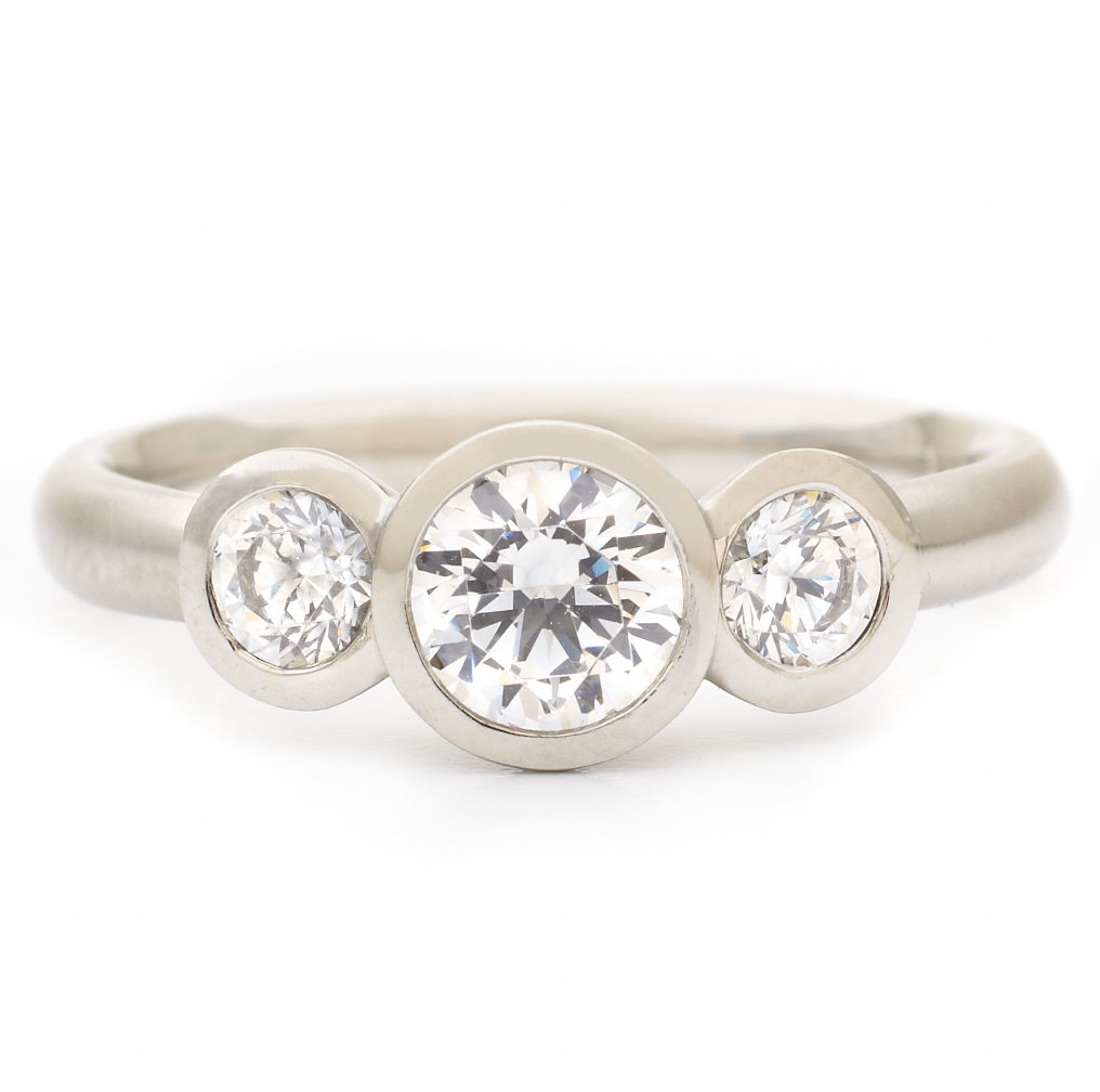 Trinity Engagement Ring by Anne Sportun - Talisman Collection Fine Jewelers