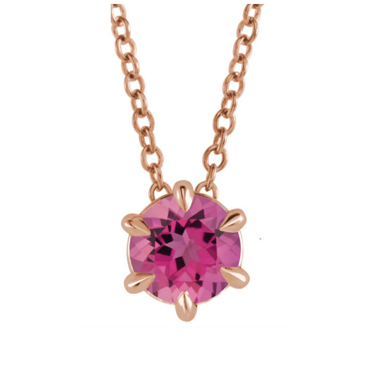 Genuine Gemstone Necklace in White, Yellow or Rose Gold - Talisman Collection Fine Jewelers