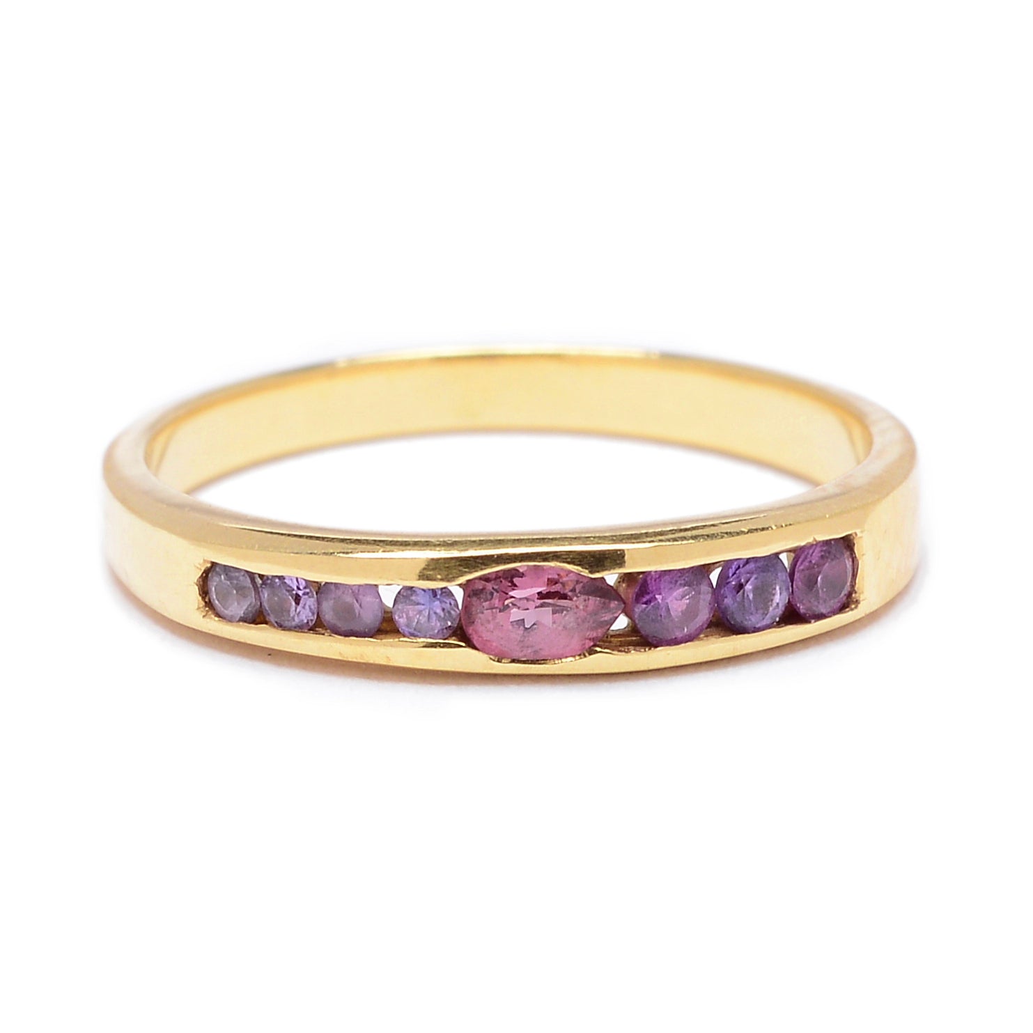 Pink Sapphire "Legolas" Channel Set Band by Unhada - Talisman Collection Fine Jewelers