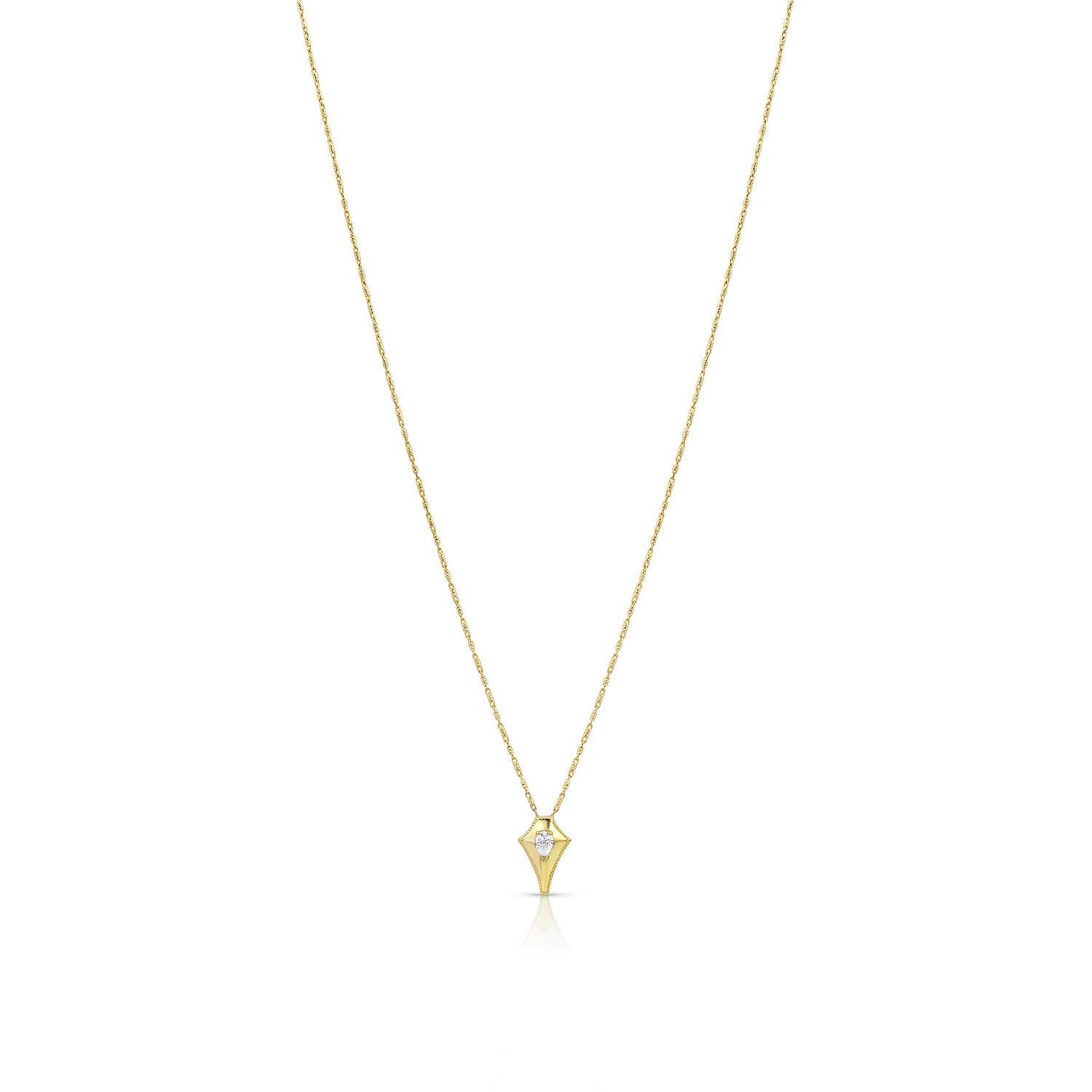 Diamond Shield Necklace by Meredith Young - Talisman Collection Fine Jewelers