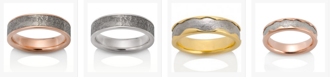 Meteorite Wedding Bands and Meteorite Rings