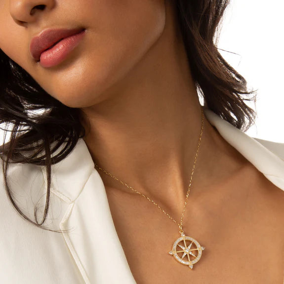 Adventure Diamond Compass Charm by Monica Rich Kosann