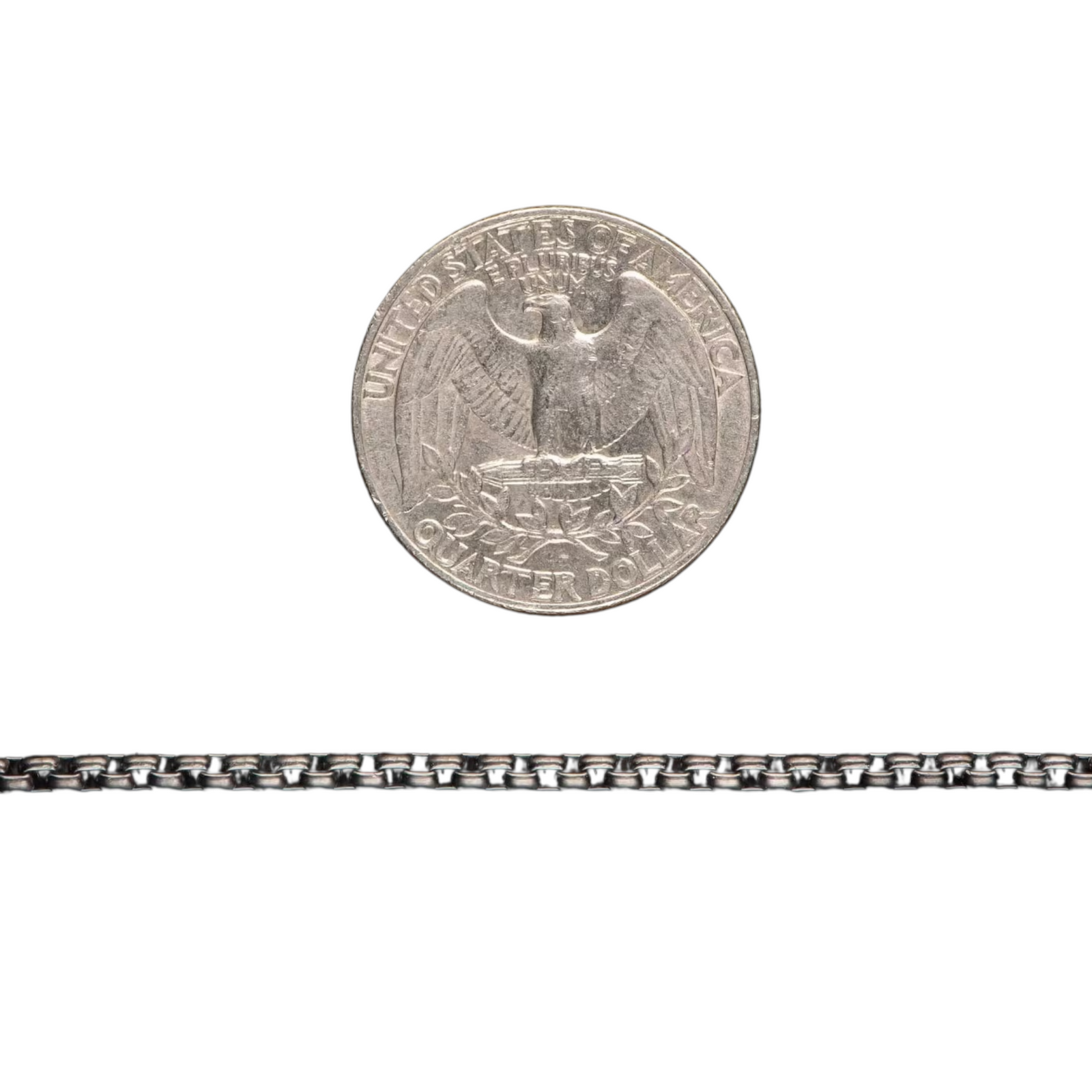 Sterling 2.7m, Box Chain Bronze W/Black 22" by William Henry available at Talisman Collection Fine Jewelers in El Dorado Hills, CA and online