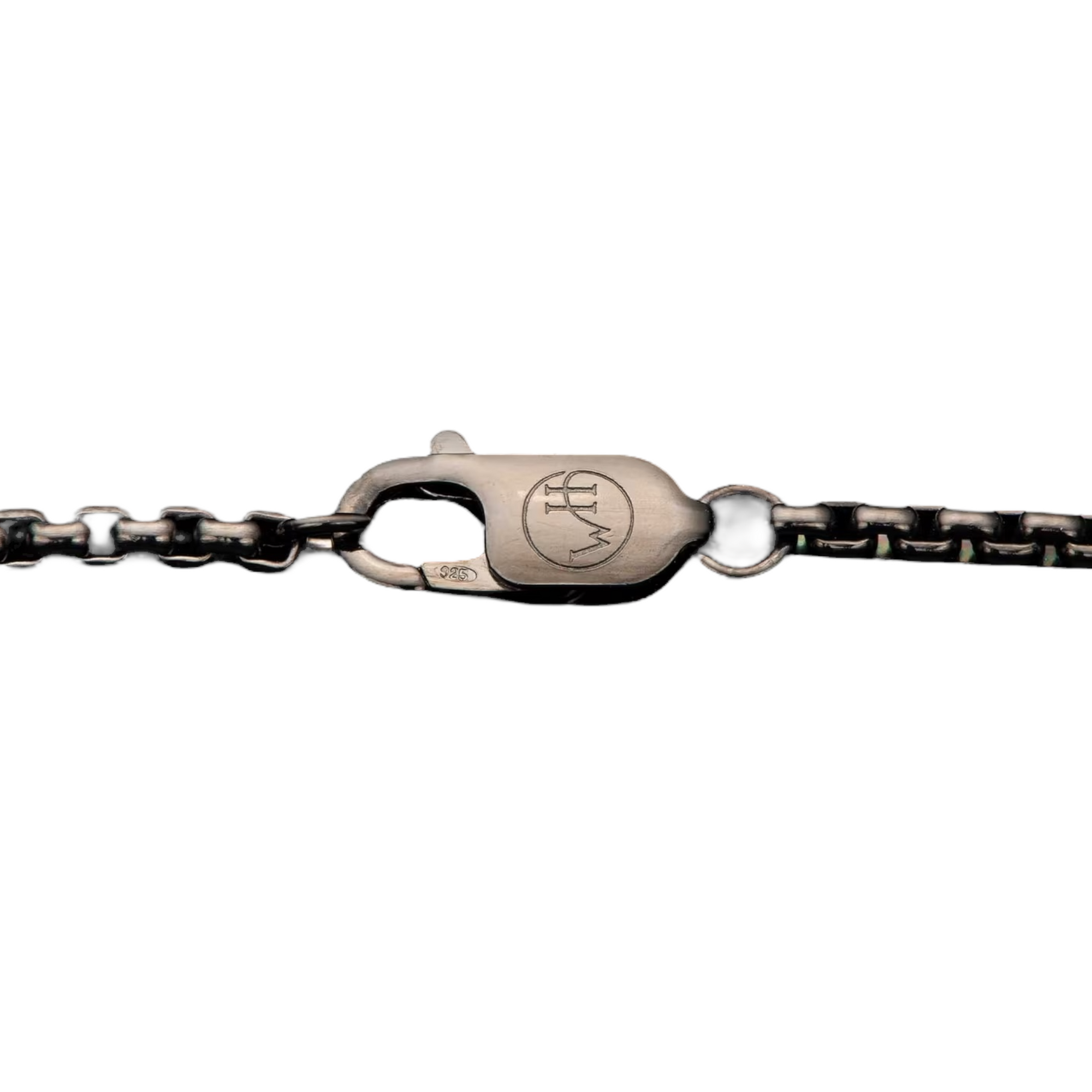 Sterling 2.7m, Box Chain Bronze W/Black 22" by William Henry available at Talisman Collection Fine Jewelers in El Dorado Hills, CA and online