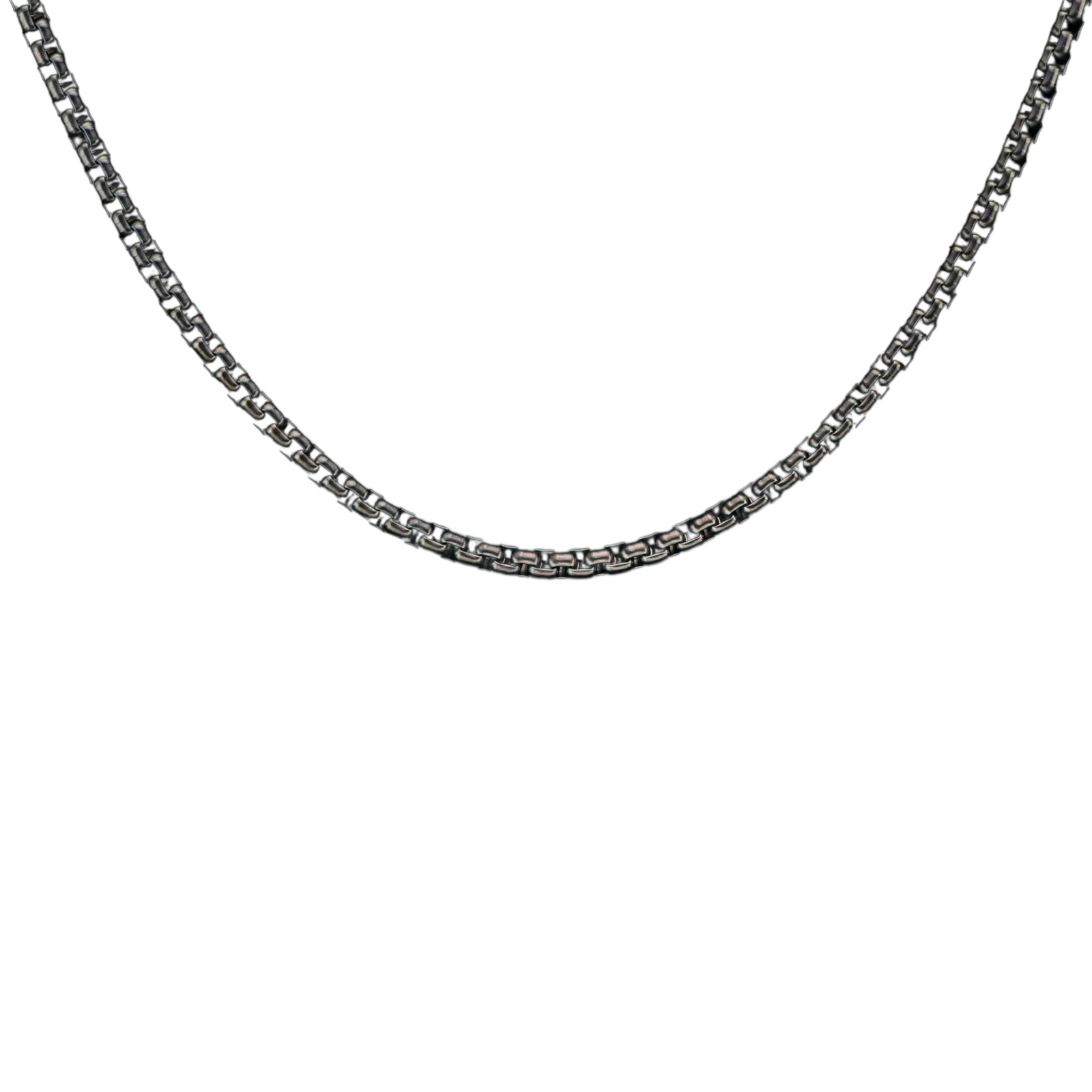 Sterling 3.7mm Box Chain Bronze W/Black 20"  by William Henry available at Talisman Collection Fine Jewelers in El Dorado Hills, CA and online