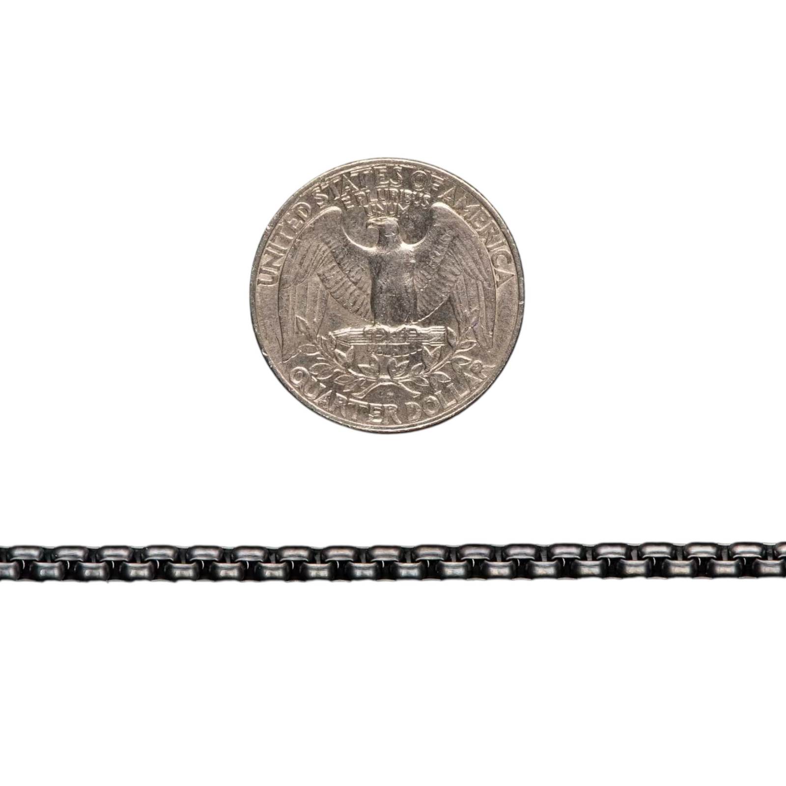 Sterling 3.7mm Box Chain Bronze W/Black 20"  by William Henry available at Talisman Collection Fine Jewelers in El Dorado Hills, CA and online