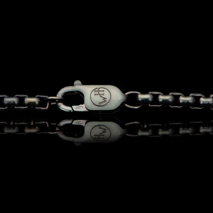 Sterling 3.7mm Box Chain Bronze W/Black 20"  by William Henry available at Talisman Collection Fine Jewelers in El Dorado Hills, CA and online