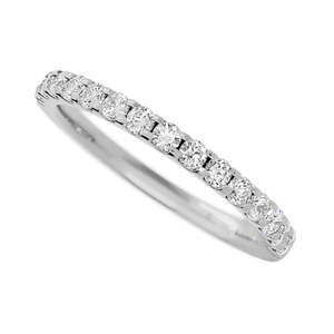 Platinum band with 15 Round Diamond (ST) having TCW-.45