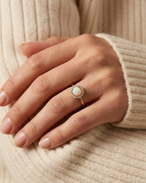 LALI Australian Opal & Diamond Ring
