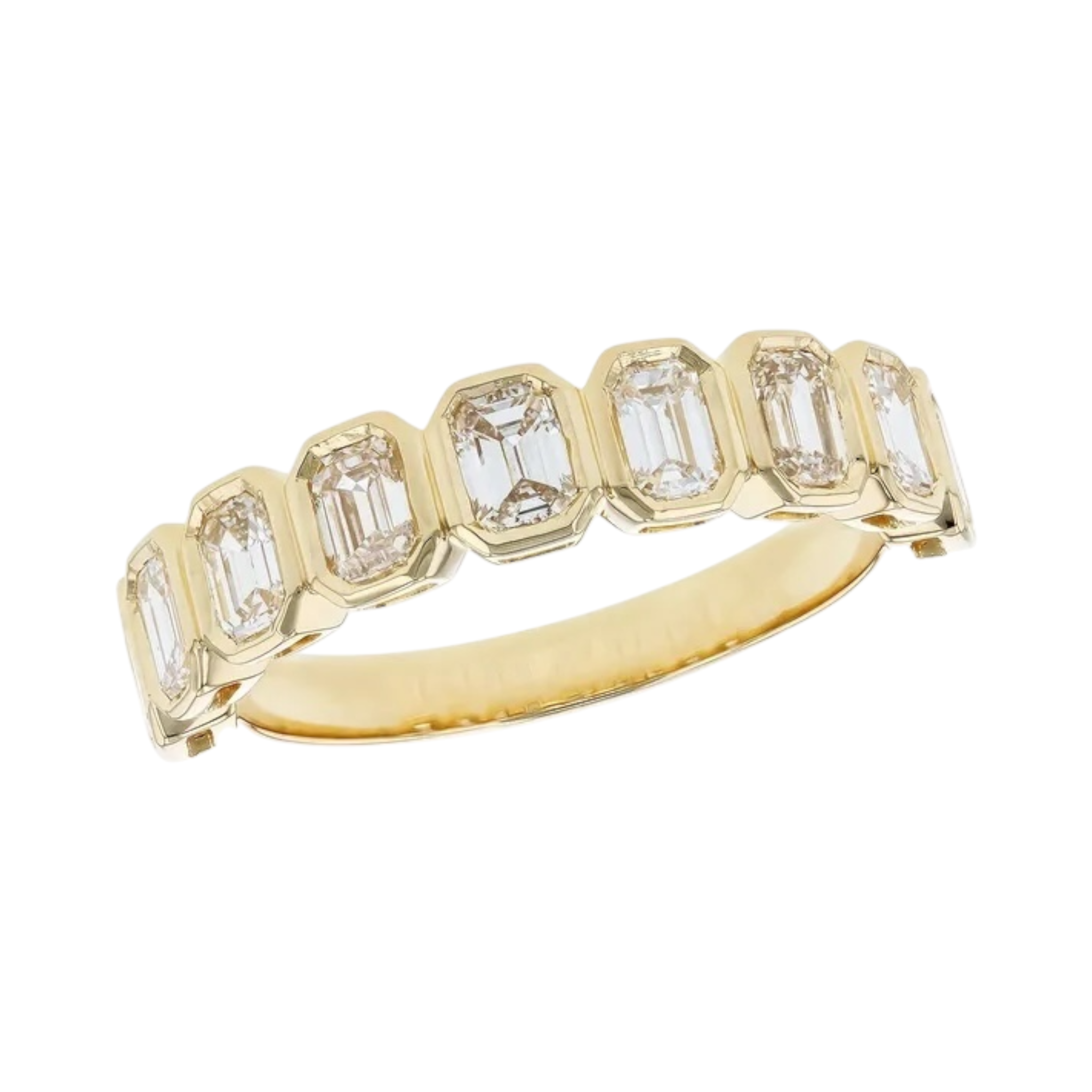 Emerald Cut Diamond Ring Band