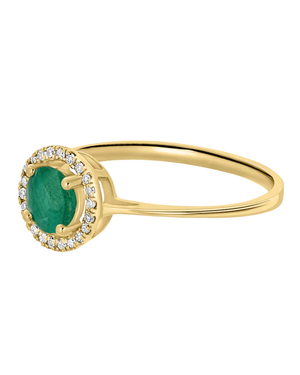 LALI Emerald & Diamond Birthstone Ring