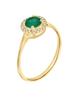 LALI Emerald & Diamond Birthstone Ring