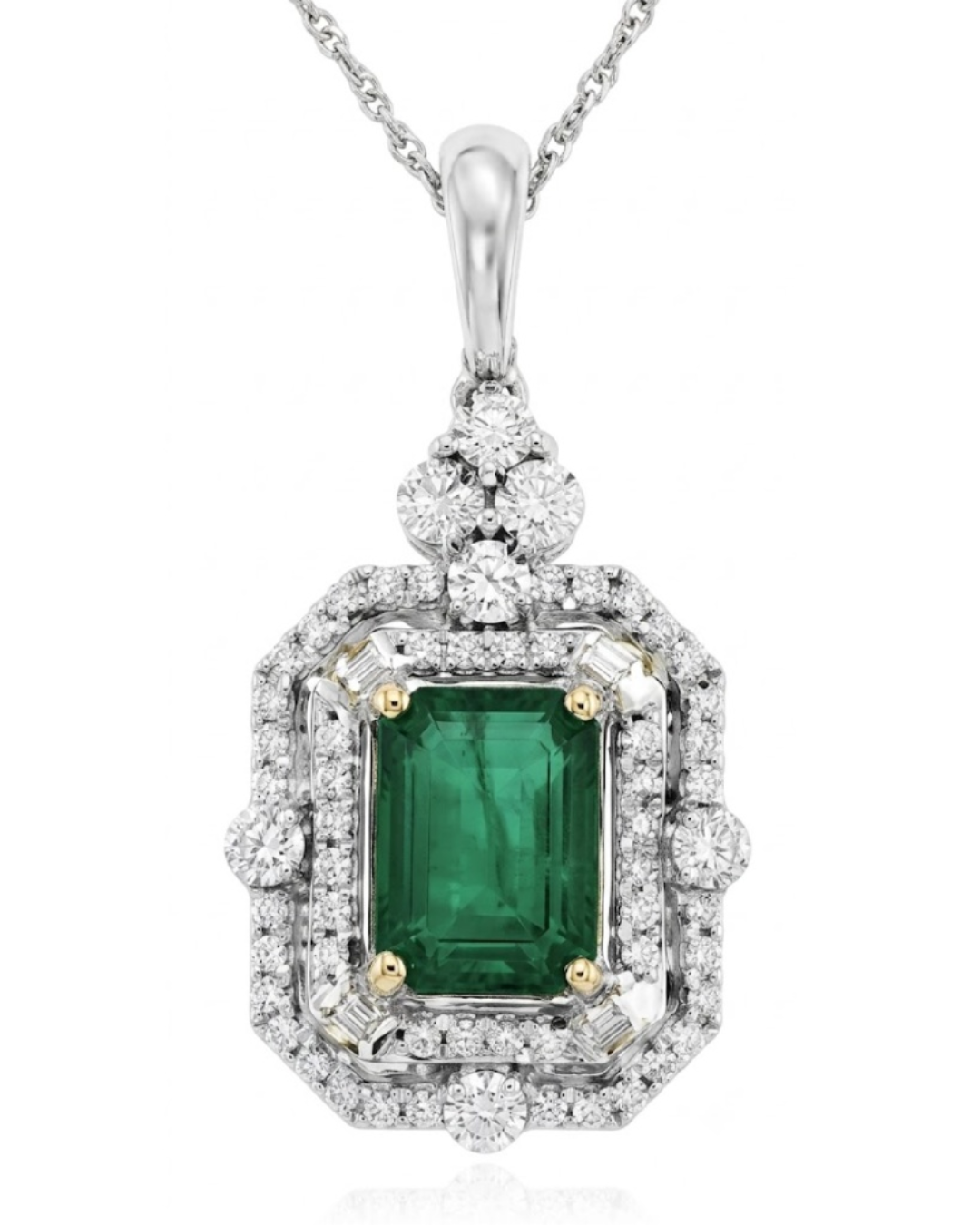 Royal Emerald & Diamond Pendant
