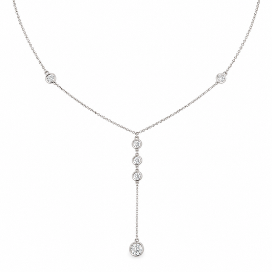Malakan Diamond Y Necklace