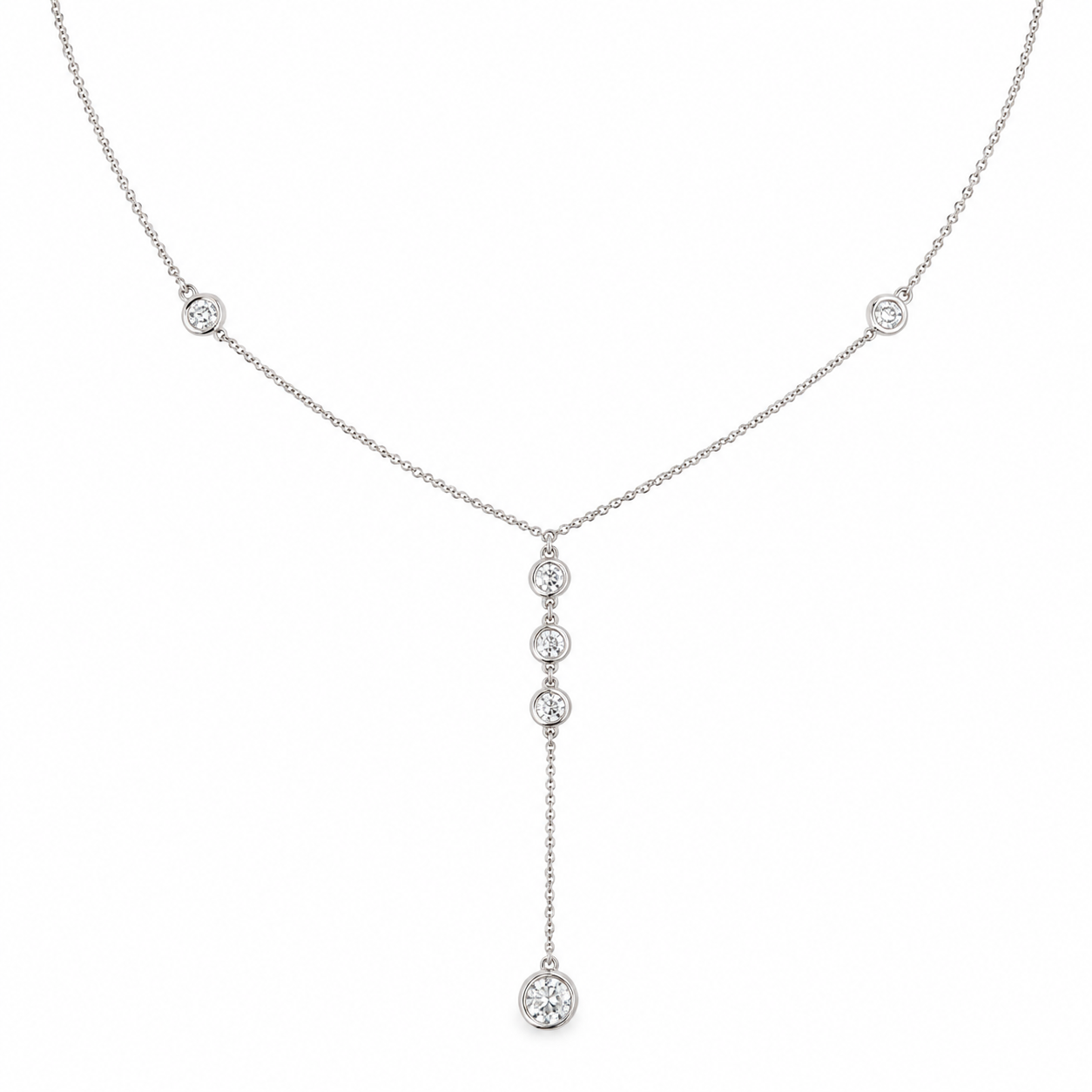 Malakan Diamond Y Necklace