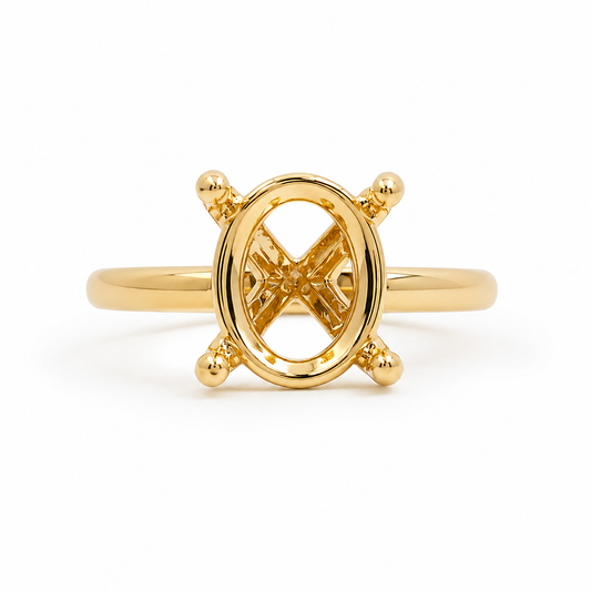 Malakan Oval Setting Ring