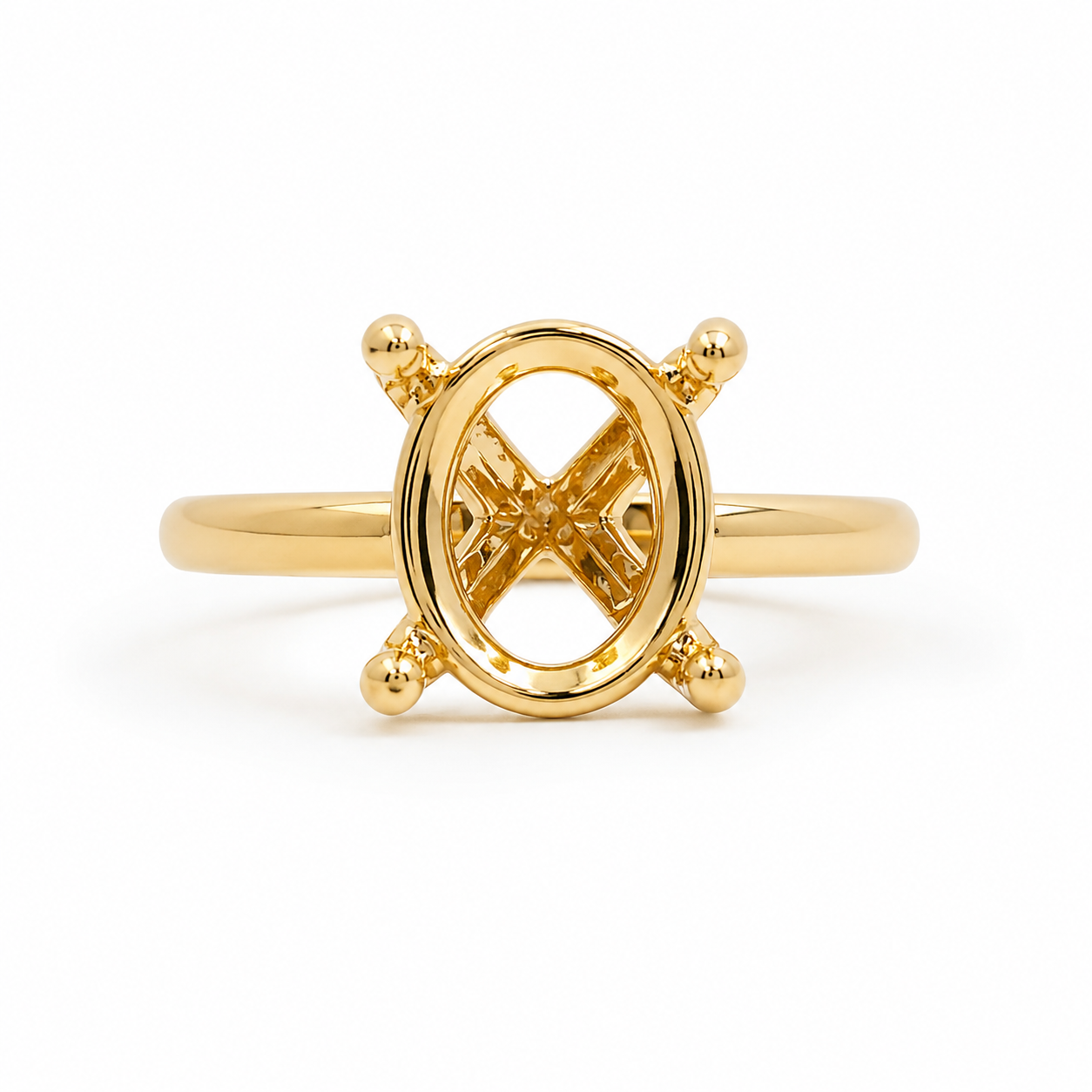 Malakan Oval Setting Ring
