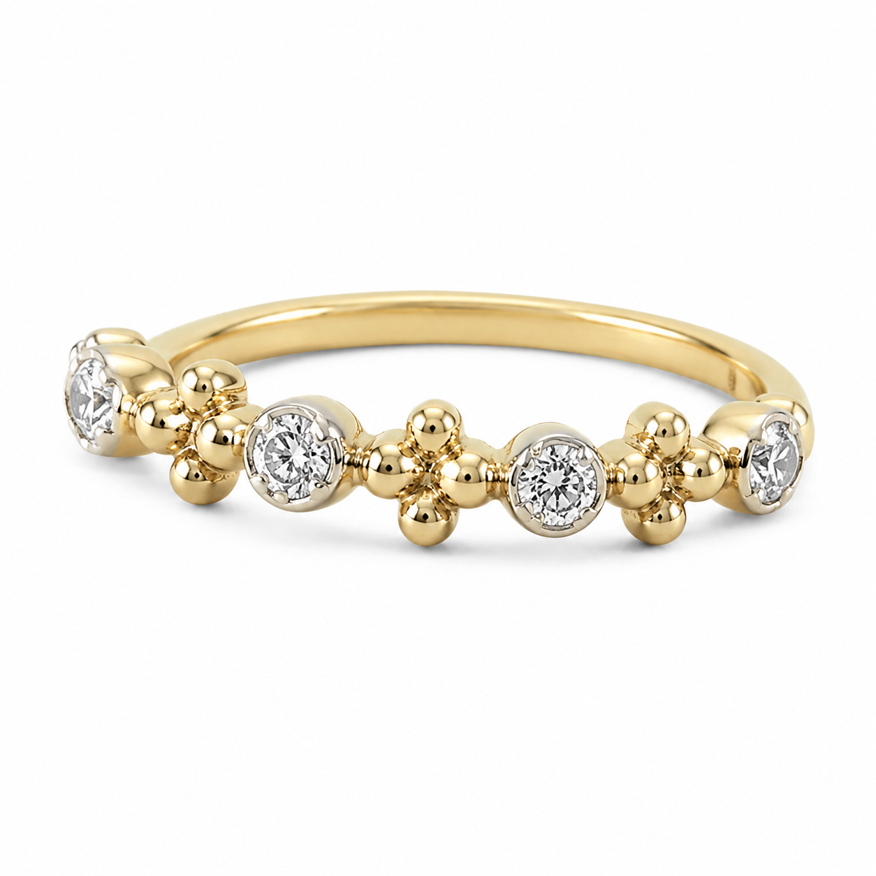 Malakan Bezel Diamond Band