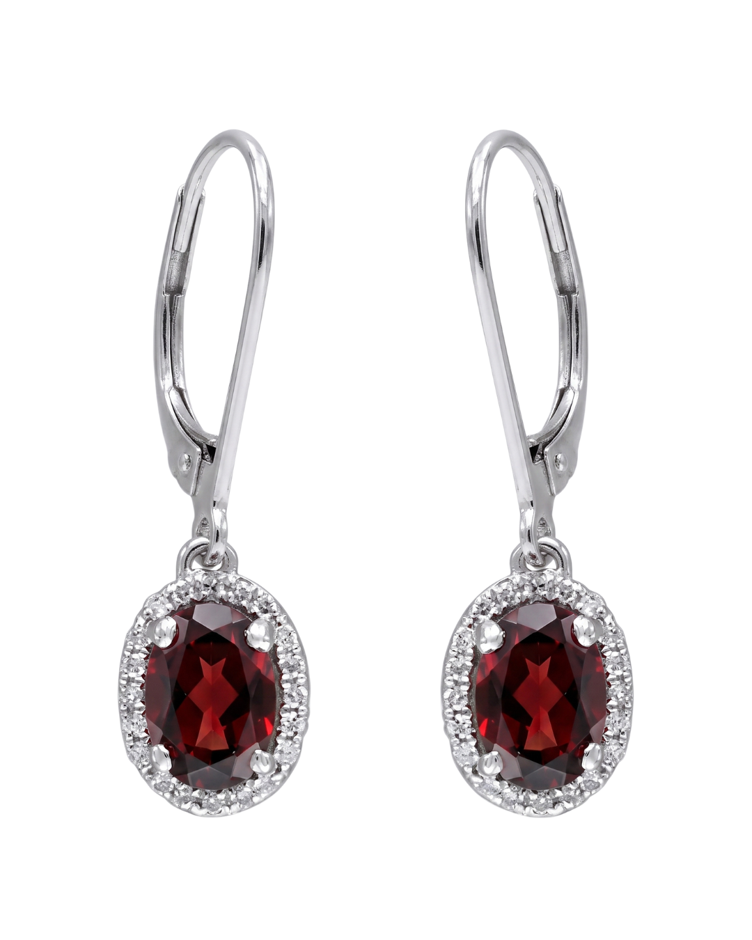 LALI Garnet & Diamond Earrings